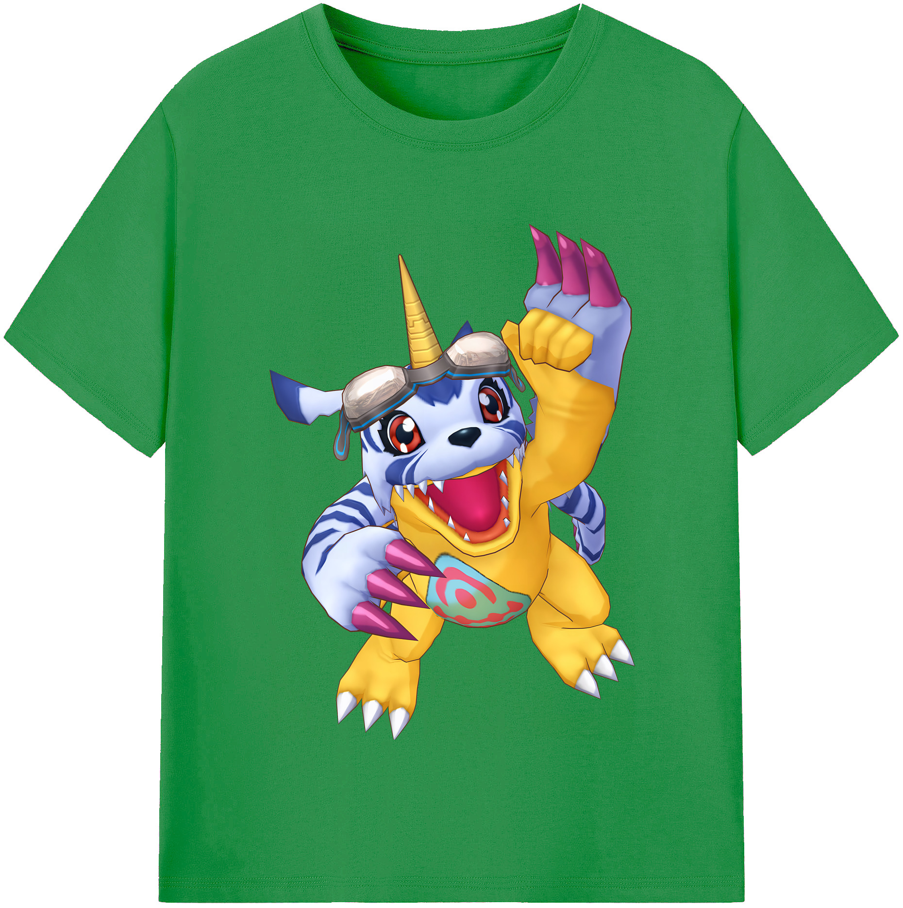 （画像用） Digimon デジタルモンスター/デジモン レディースカジュアルプリントTシャツ（綿100％）