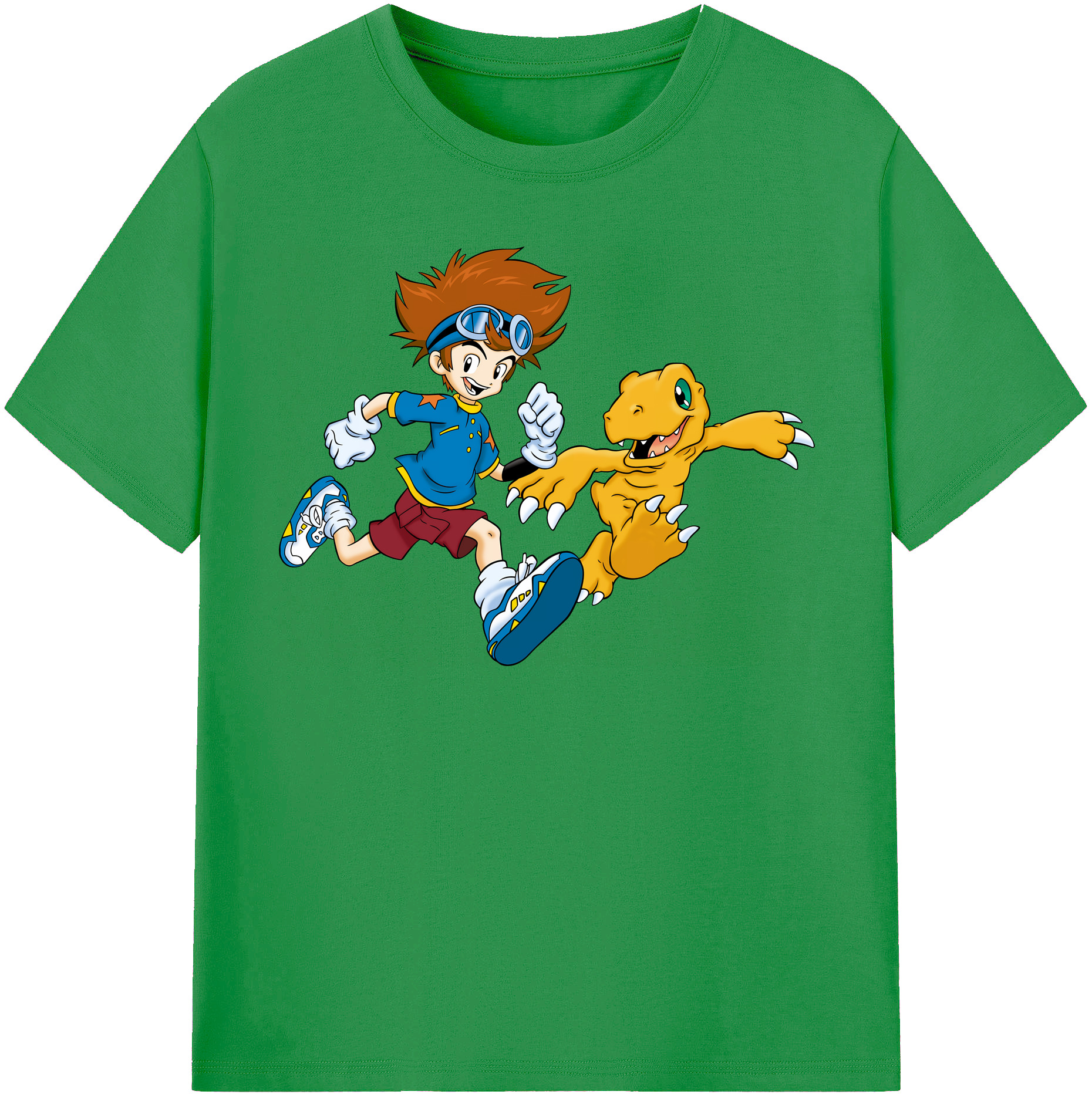 （画像用） Digimon デジタルモンスター/デジモン レディースカジュアルプリントTシャツ（綿100％）