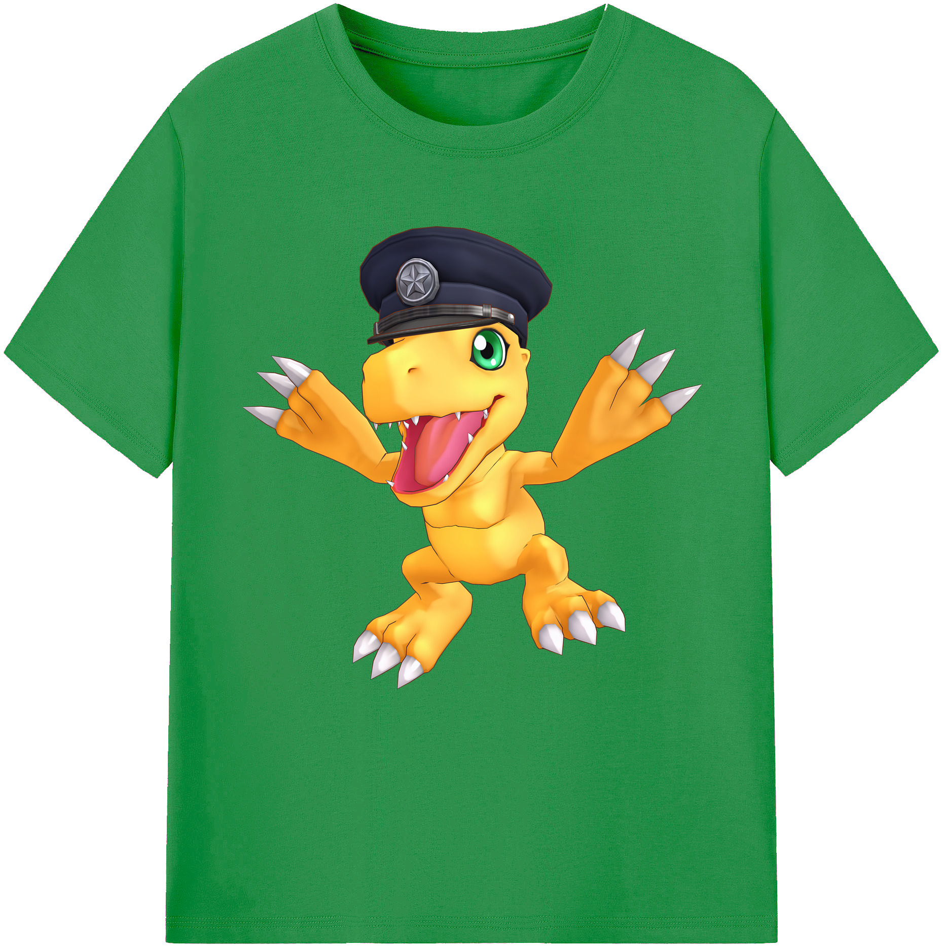 （画像用） Digimon デジタルモンスター/デジモン レディースカジュアルプリントTシャツ（綿100％）