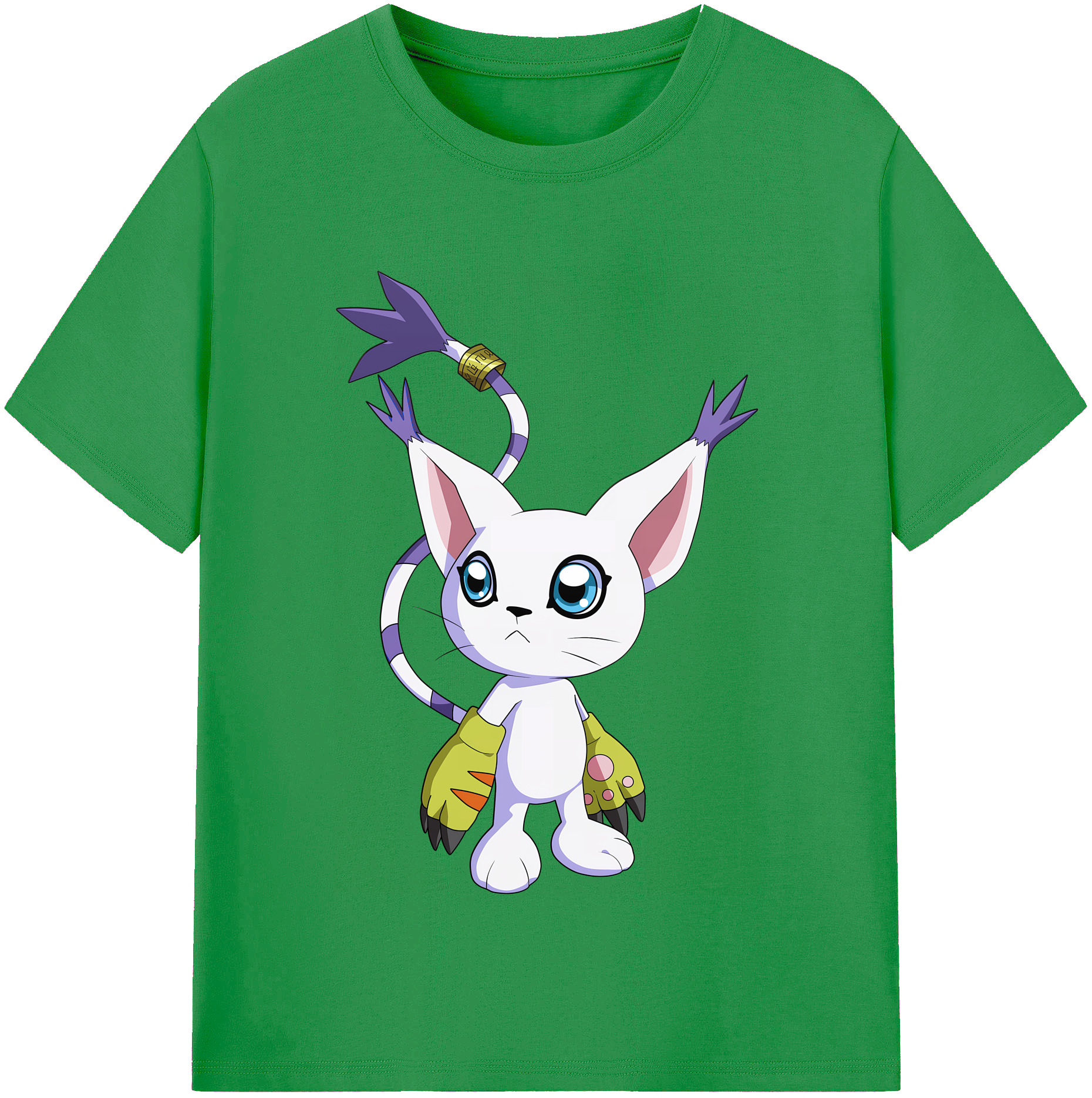 （画像用） Digimon デジタルモンスター/デジモン レディースカジュアルプリントTシャツ（綿100％）