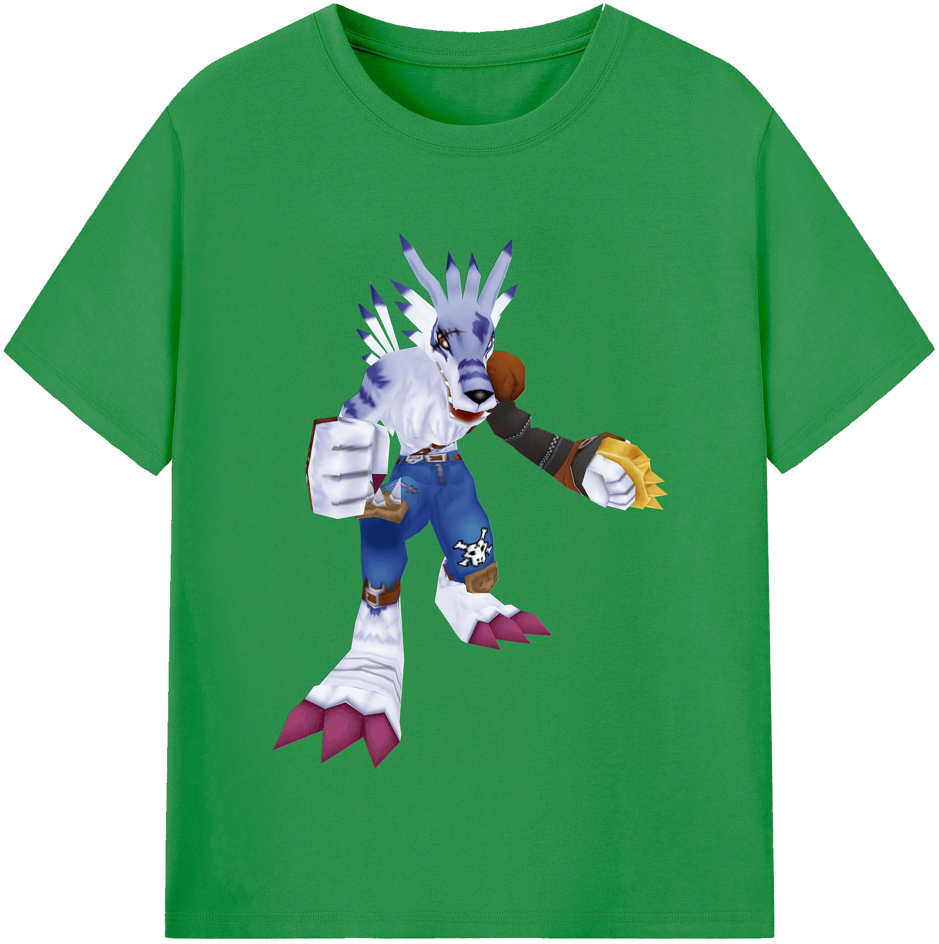 （画像用） Digimon デジタルモンスター/デジモン レディースカジュアルプリントTシャツ（綿100％）