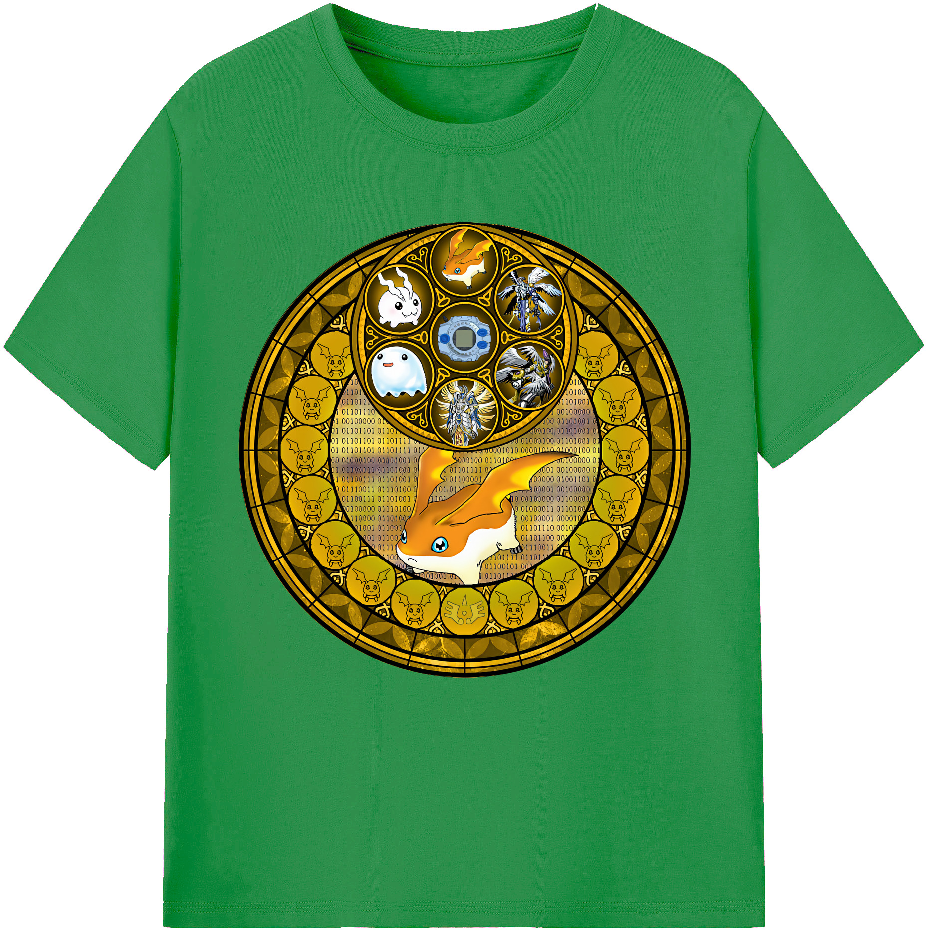（画像用） Digimon デジタルモンスター/デジモン レディースカジュアルプリントTシャツ（綿100％）