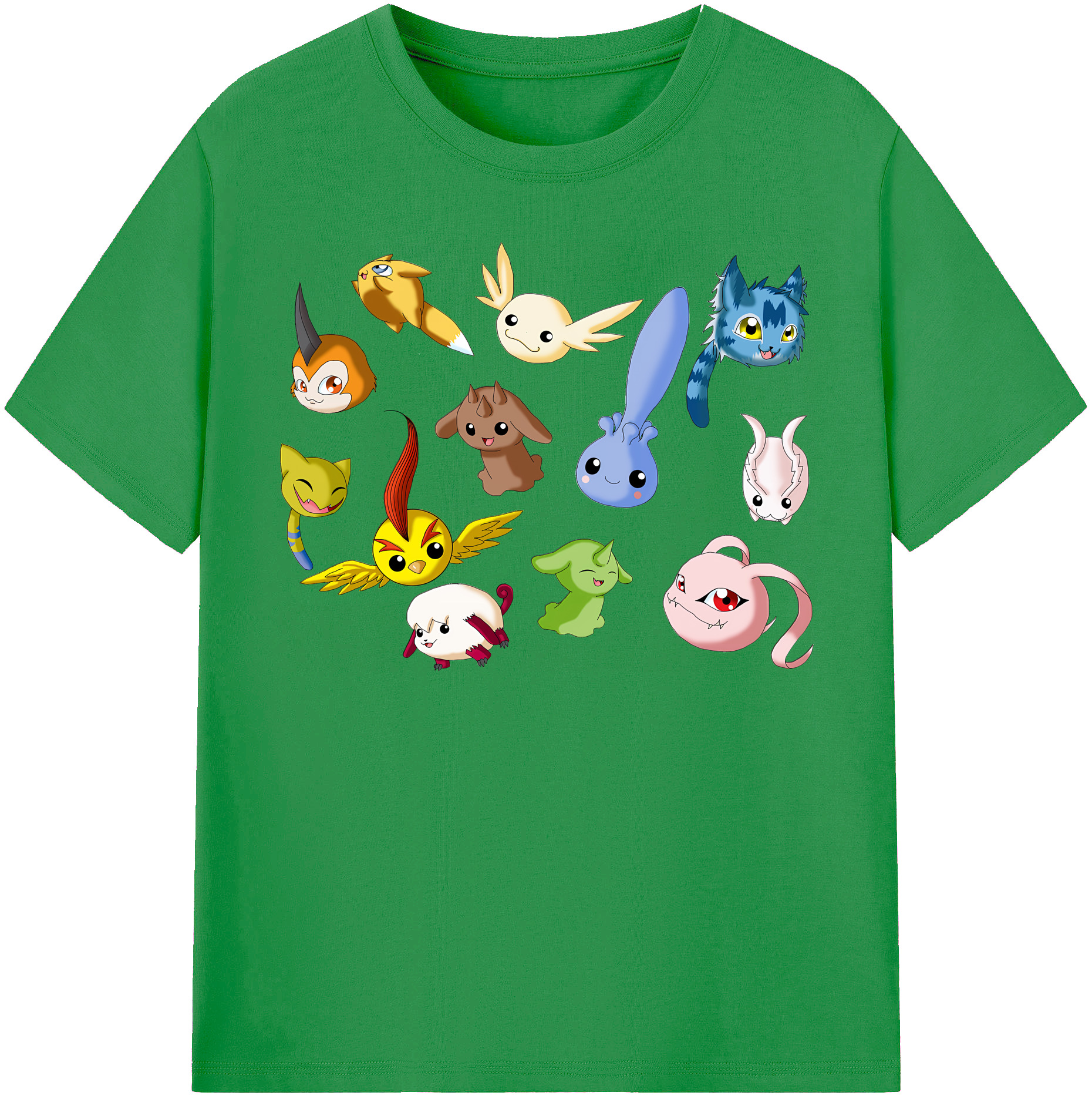 （画像用） Digimon デジタルモンスター/デジモン レディースカジュアルプリントTシャツ（綿100％）