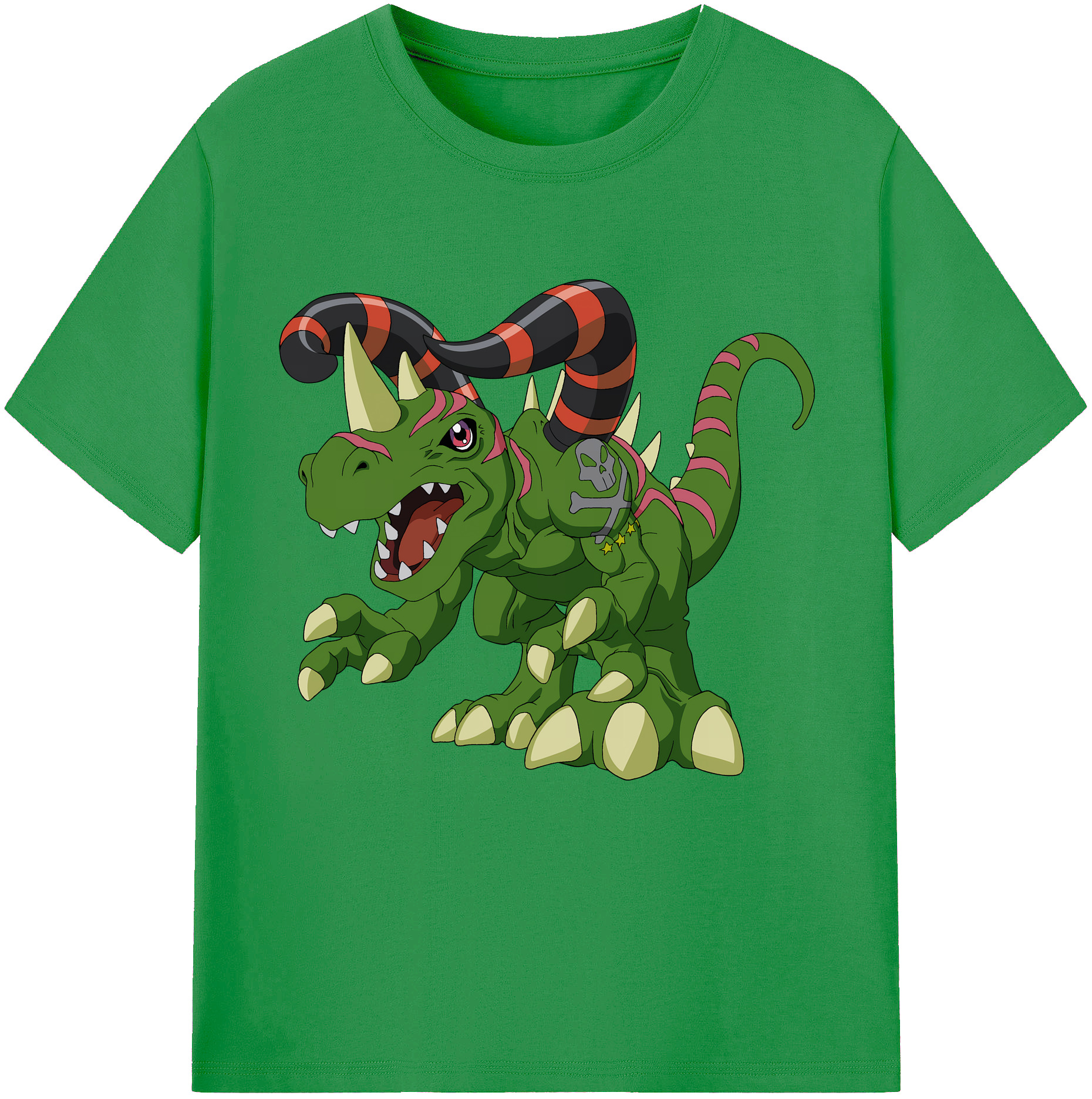 （画像用） Digimon デジタルモンスター/デジモン レディースカジュアルプリントTシャツ（綿100％）