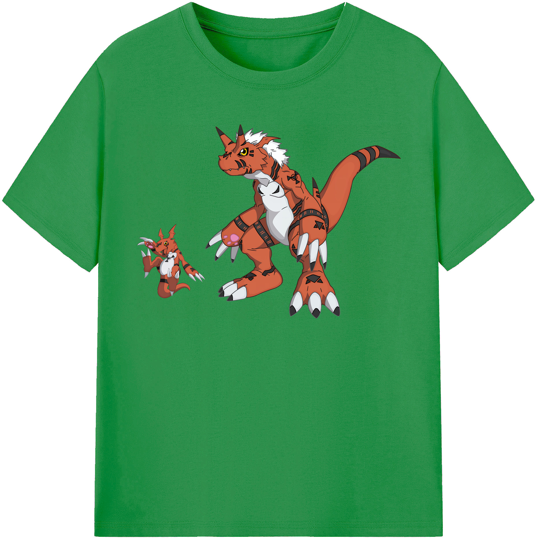 （画像用） Digimon デジタルモンスター/デジモン レディースカジュアルプリントTシャツ（綿100％）