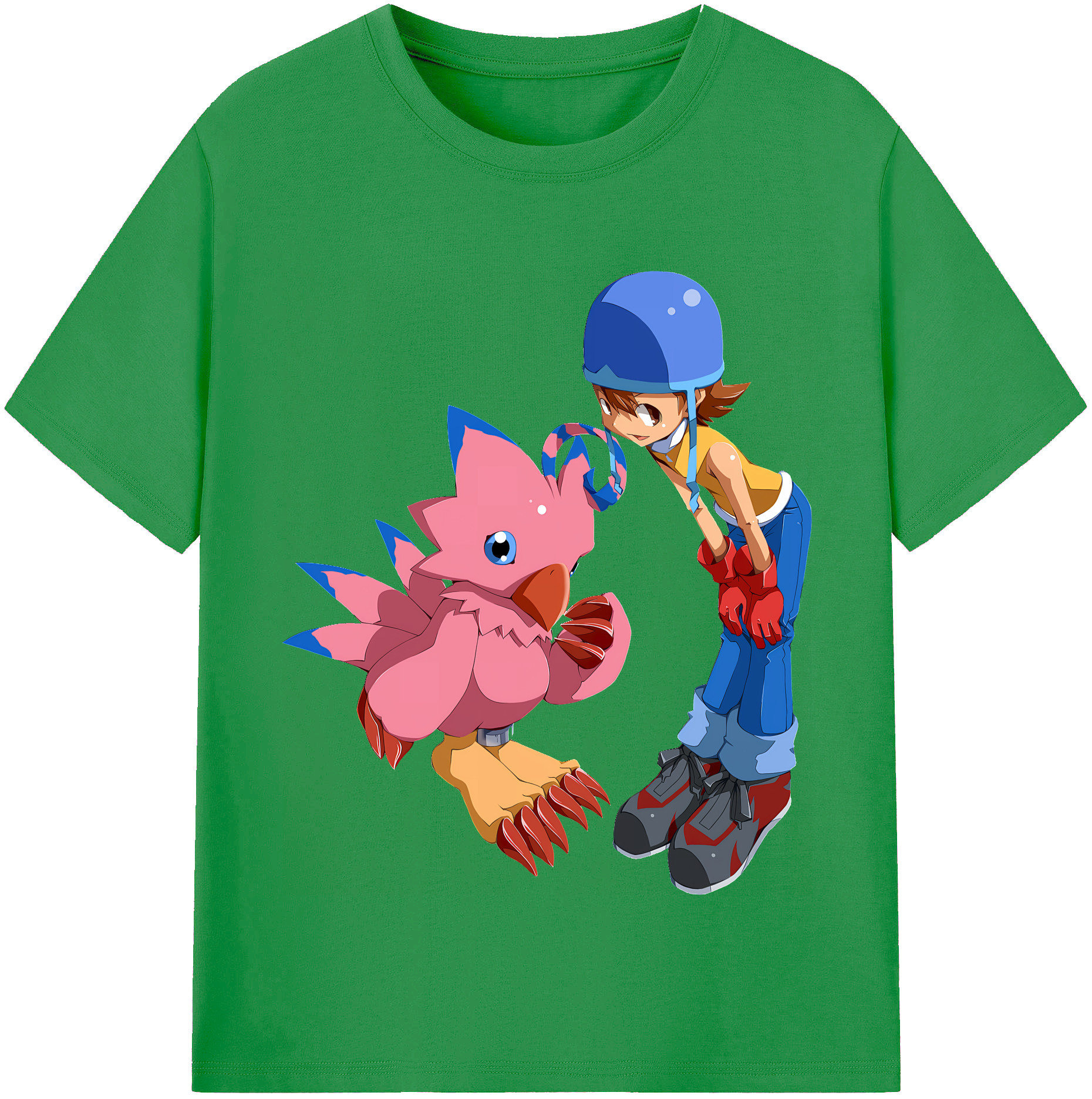 （画像用） Digimon デジタルモンスター/デジモン レディースカジュアルプリントTシャツ（綿100％）