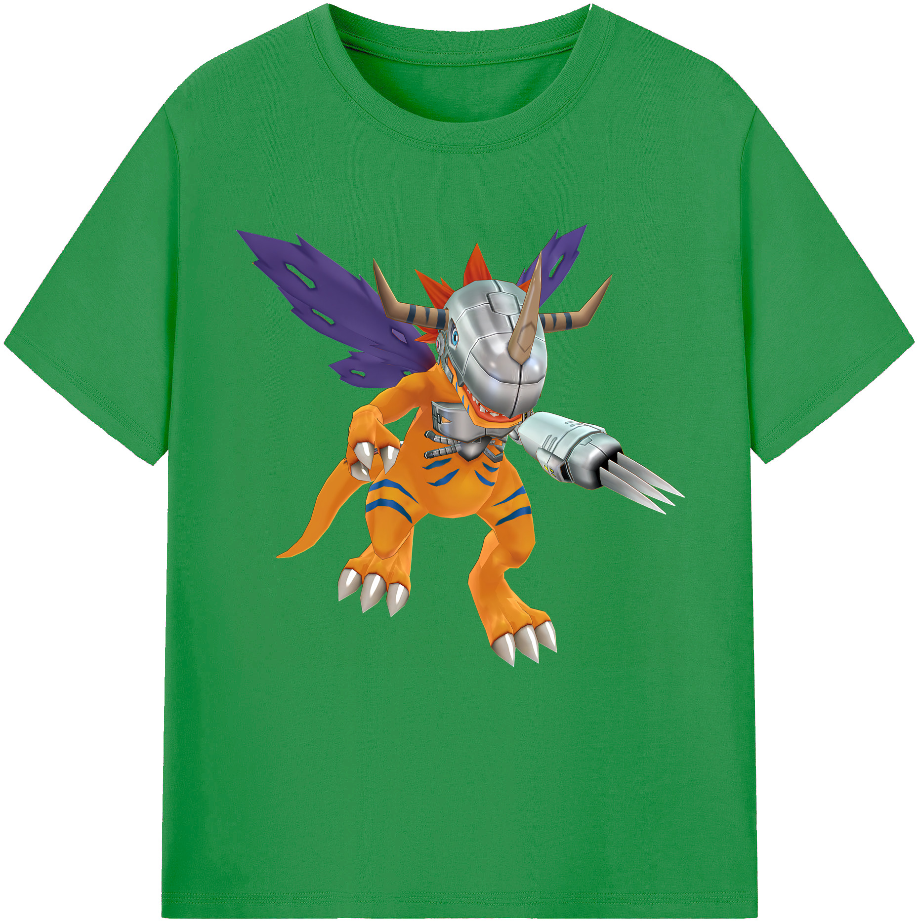 （画像用） Digimon デジタルモンスター/デジモン レディースカジュアルプリントTシャツ（綿100％）