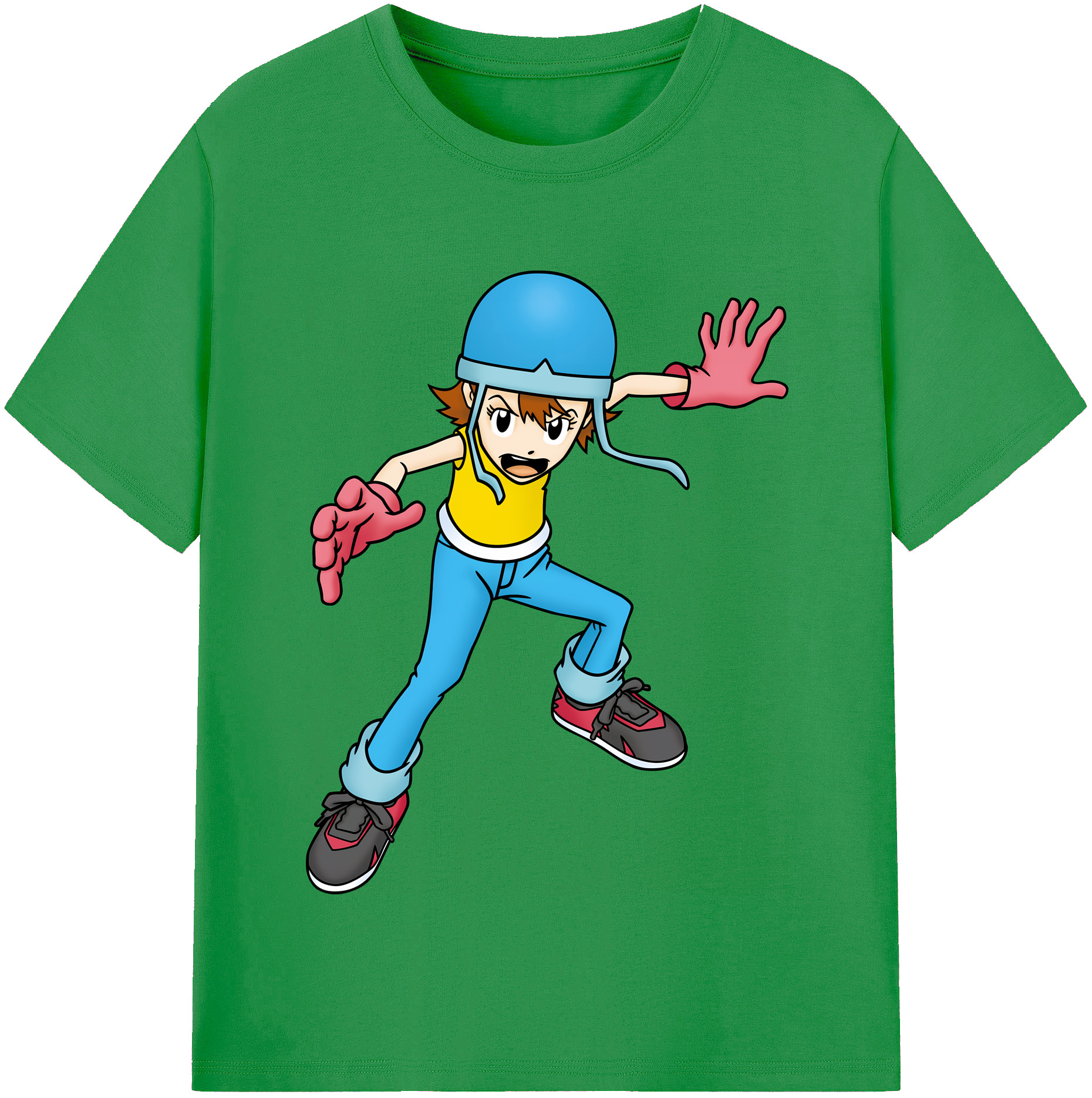 （画像用） Digimon デジタルモンスター/デジモン レディースカジュアルプリントTシャツ（綿100％）