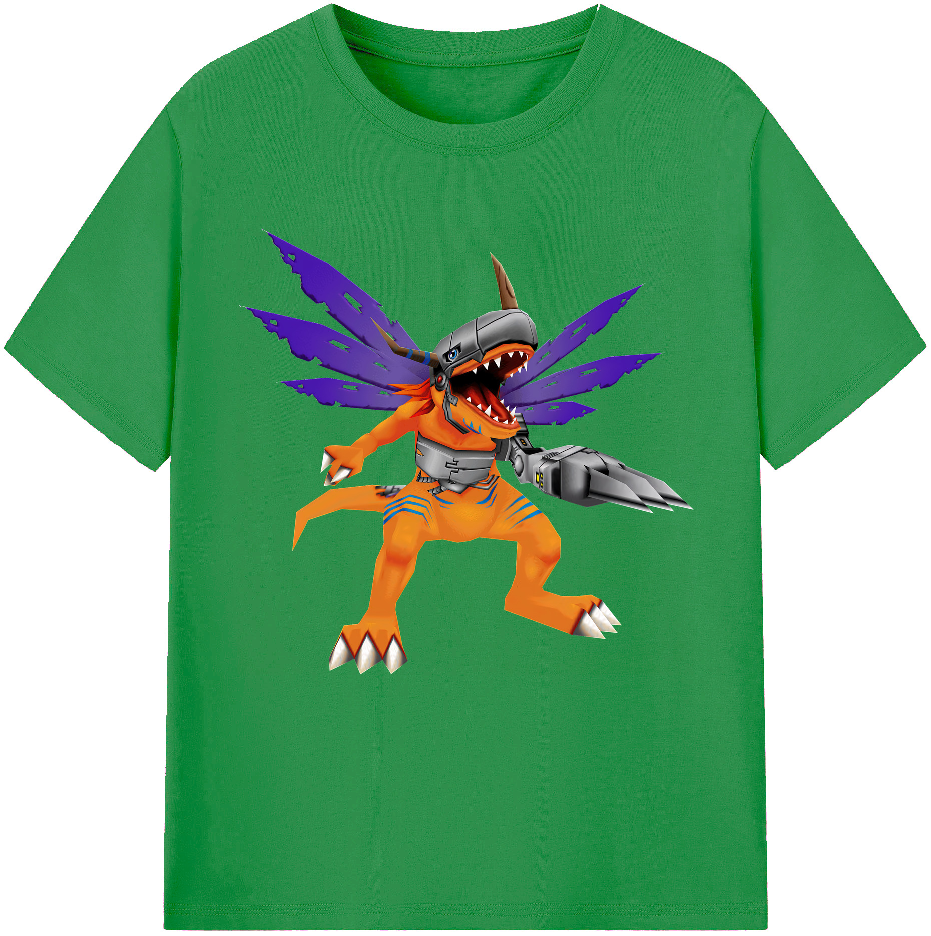（画像用） Digimon デジタルモンスター/デジモン レディースカジュアルプリントTシャツ（綿100％）