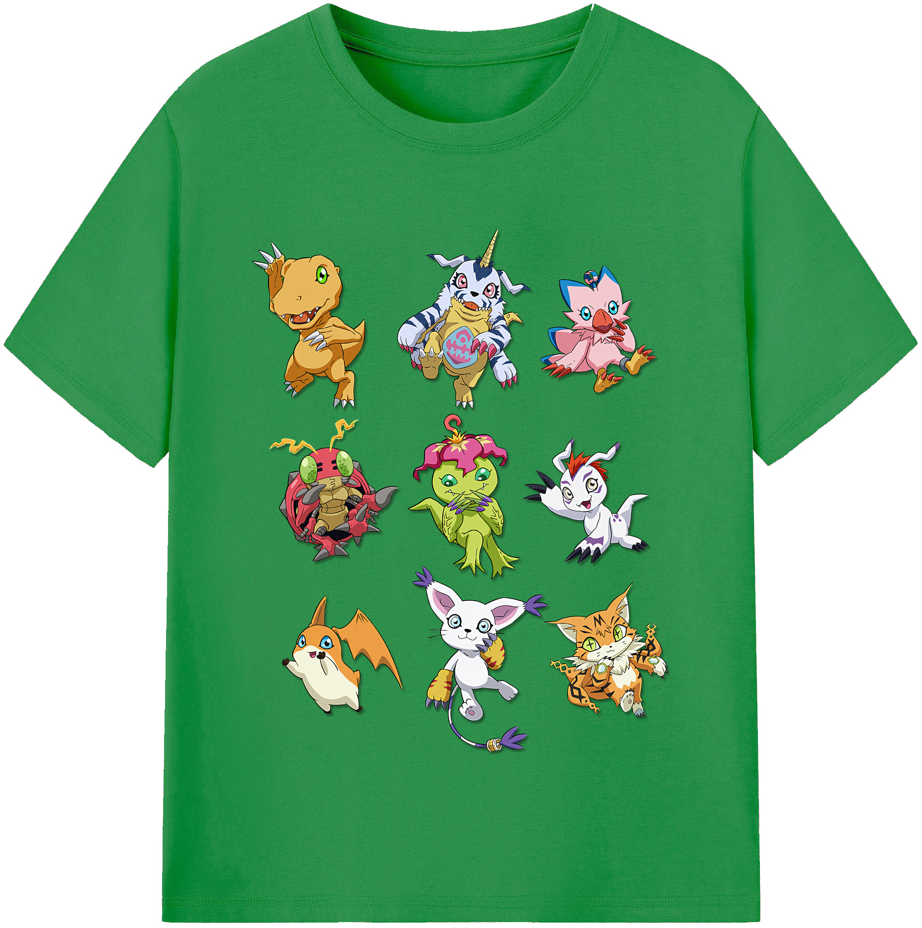 （画像用） Digimon デジタルモンスター/デジモン レディースカジュアルプリントTシャツ（綿100％）