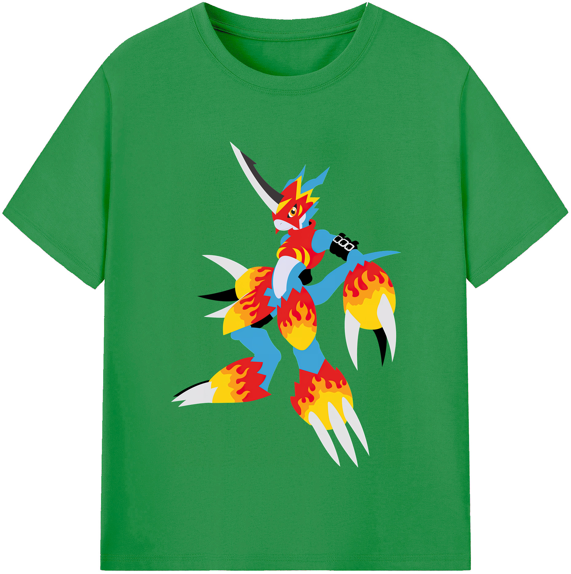（画像用） Digimon デジタルモンスター/デジモン レディースカジュアルプリントTシャツ（綿100％）