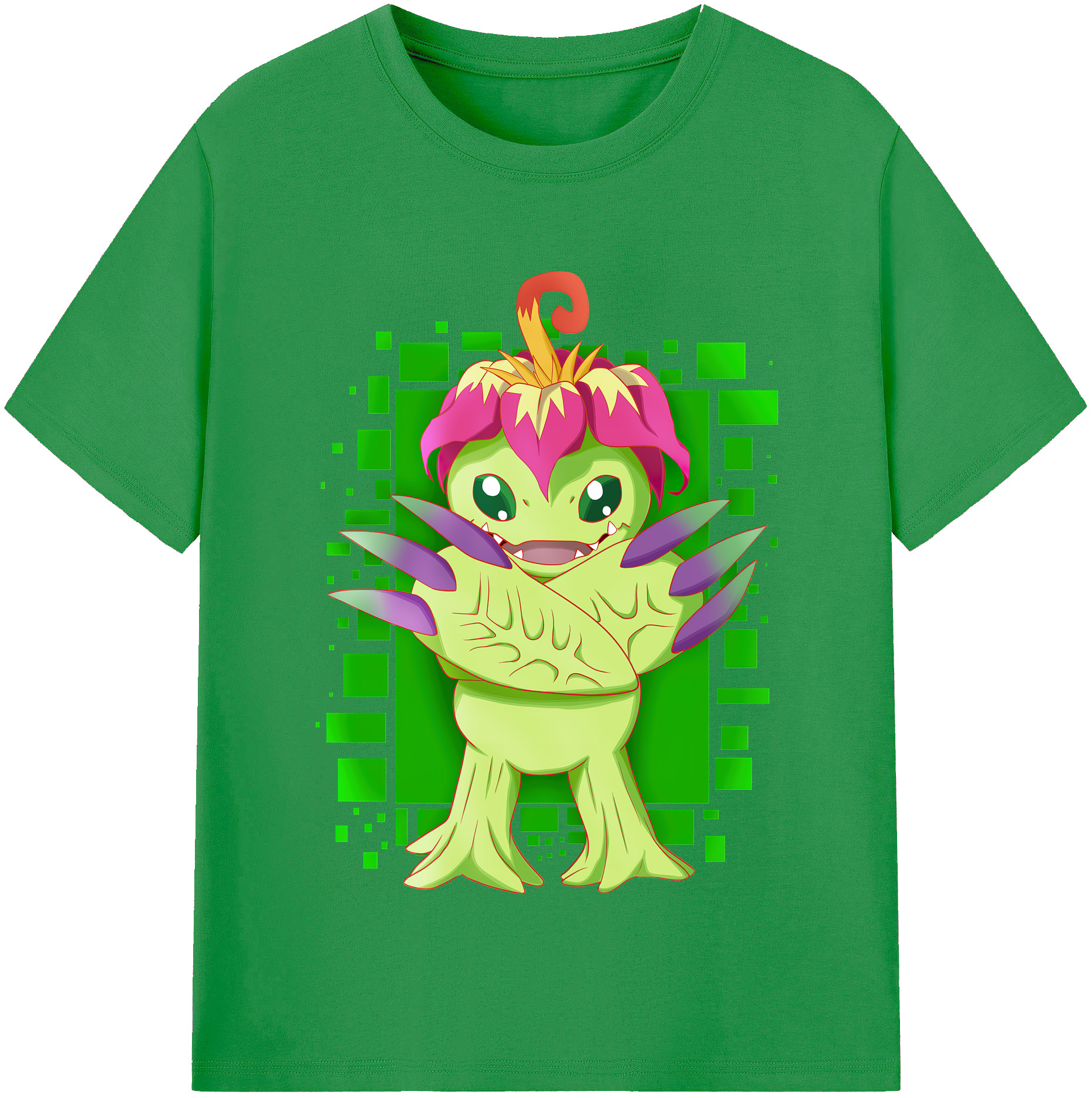 （画像用） Digimon デジタルモンスター/デジモン レディースカジュアルプリントTシャツ（綿100％）