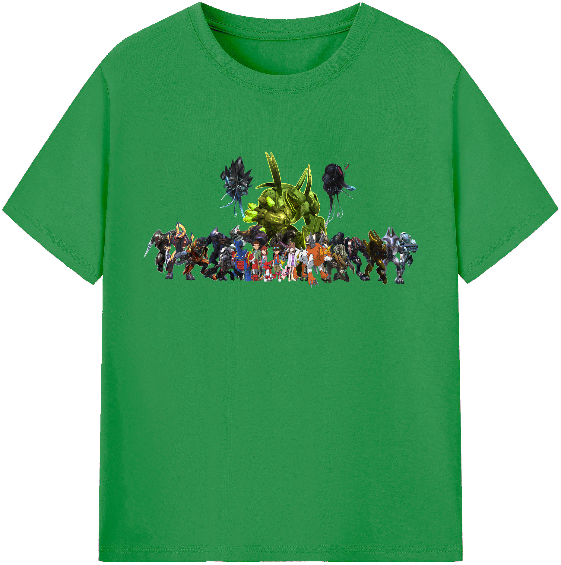 （画像用） Digimon デジタルモンスター/デジモン レディースカジュアルプリントTシャツ（綿100％）