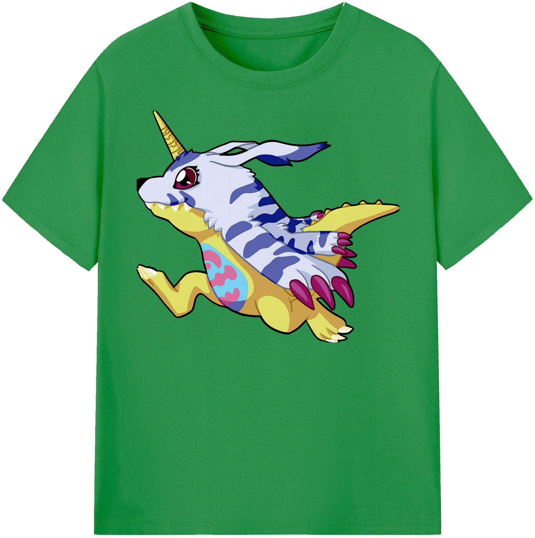 （画像用） Digimon デジタルモンスター/デジモン レディースカジュアルプリントTシャツ（綿100％）