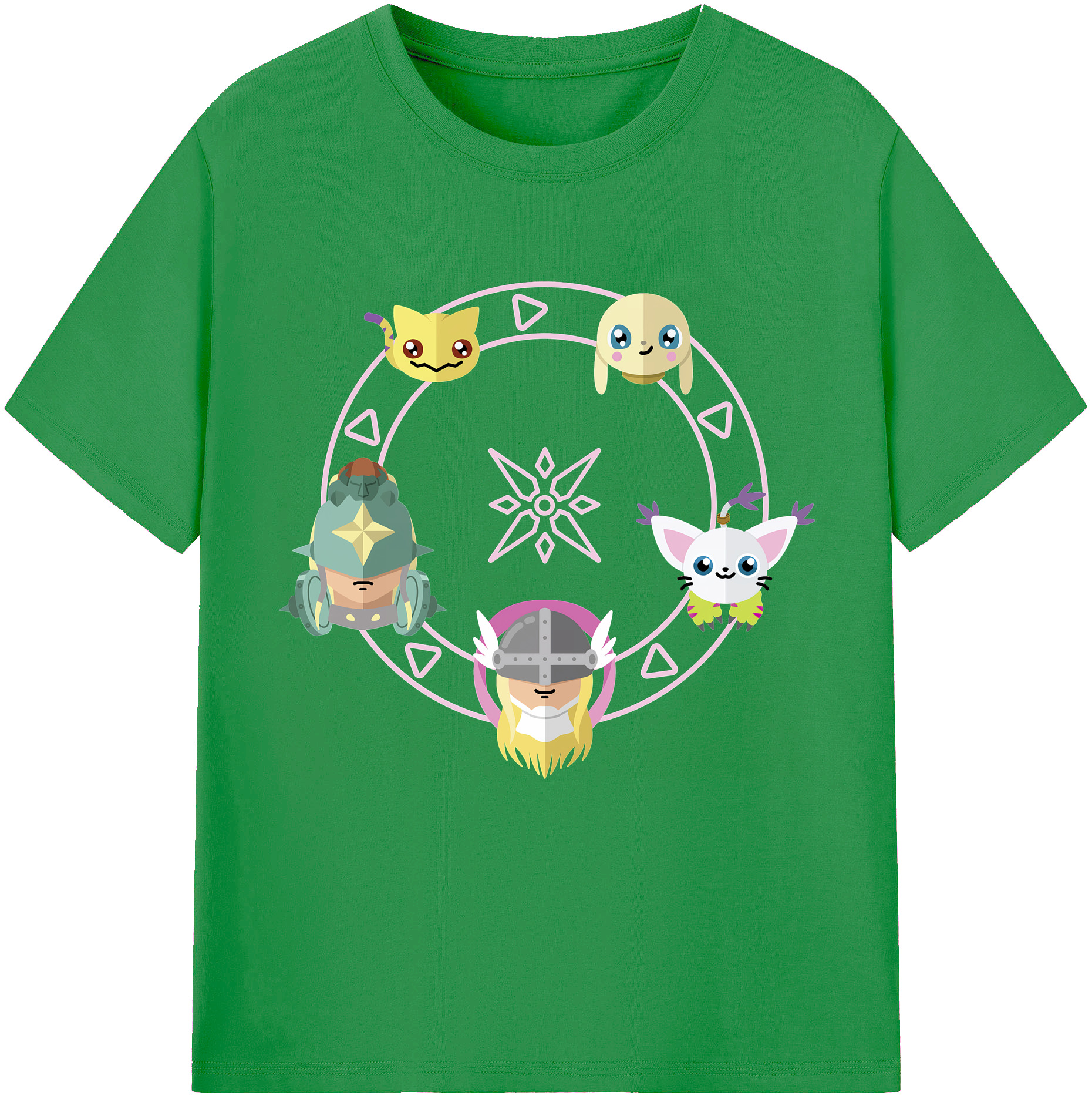 （画像用） Digimon デジタルモンスター/デジモン レディースカジュアルプリントTシャツ（綿100％）