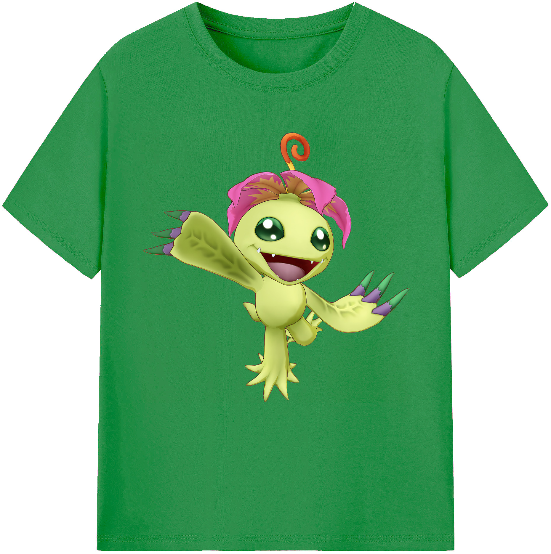 （画像用） Digimon デジタルモンスター/デジモン レディースカジュアルプリントTシャツ（綿100％）