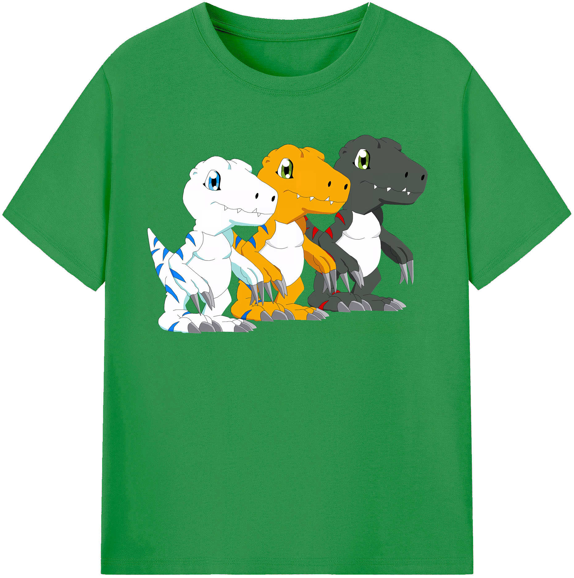 （画像用） Digimon デジタルモンスター/デジモン レディースカジュアルプリントTシャツ（綿100％）