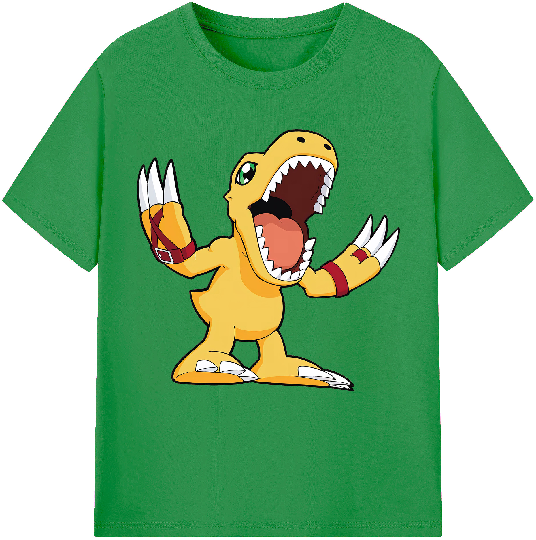 （画像用） Digimon デジタルモンスター/デジモン レディースカジュアルプリントTシャツ（綿100％）