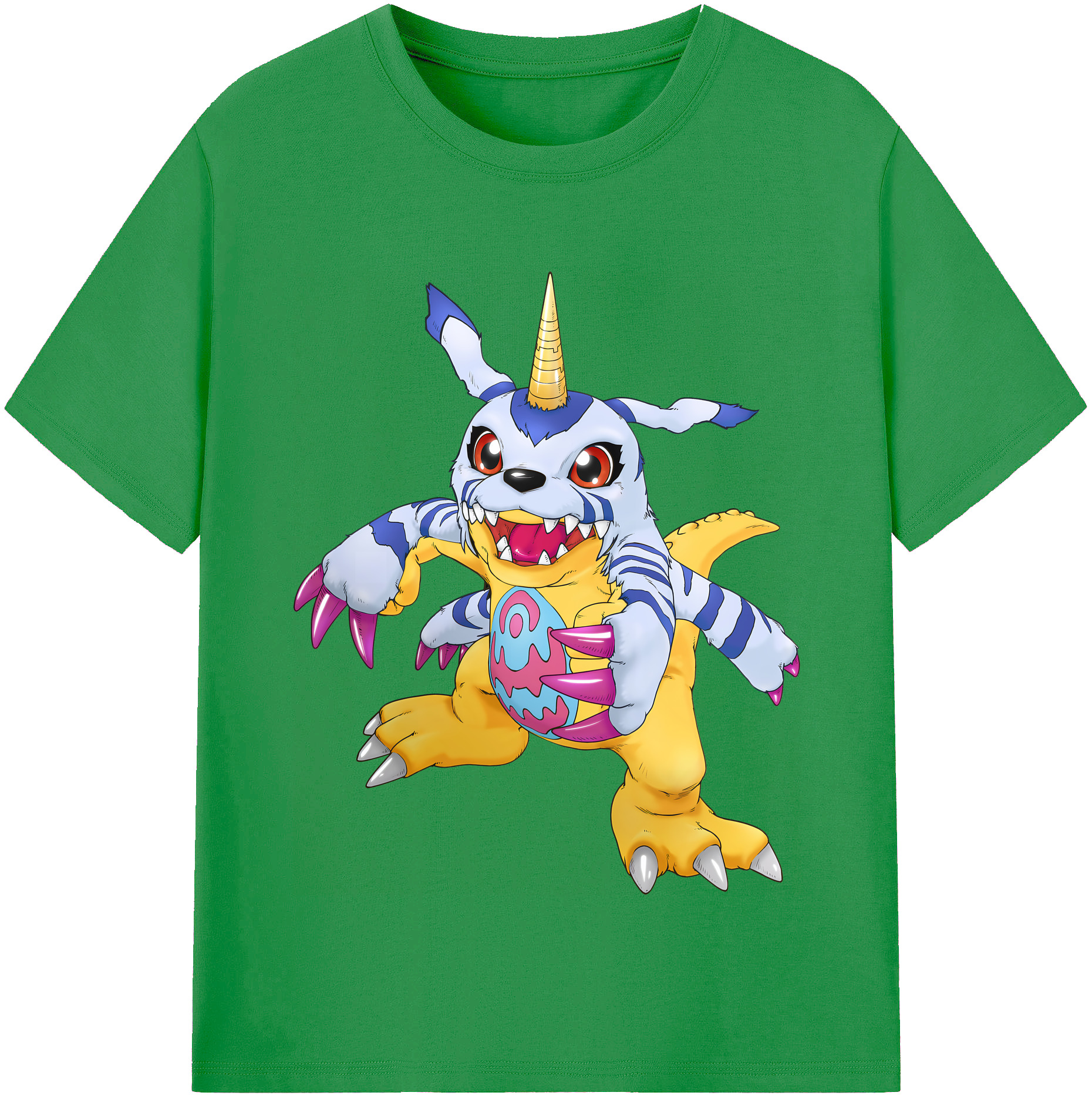 （画像用） Digimon デジタルモンスター/デジモン レディースカジュアルプリントTシャツ（綿100％）