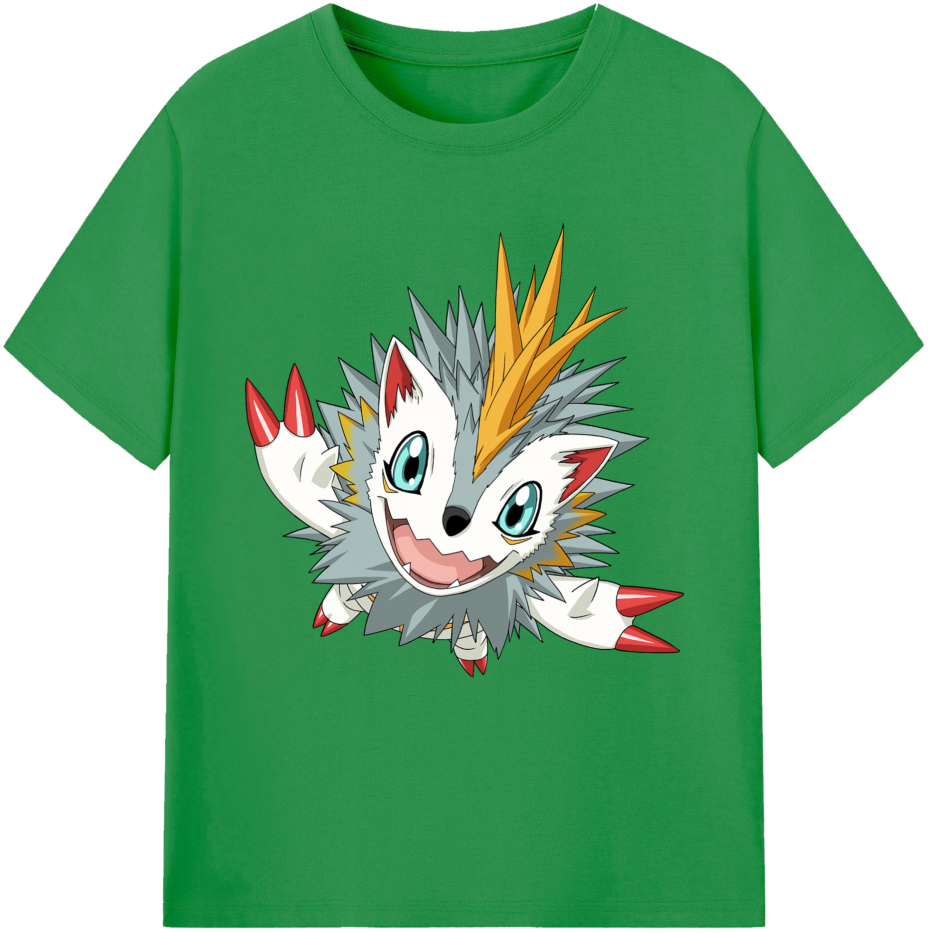 （画像用） Digimon デジタルモンスター/デジモン レディースカジュアルプリントTシャツ（綿100％）