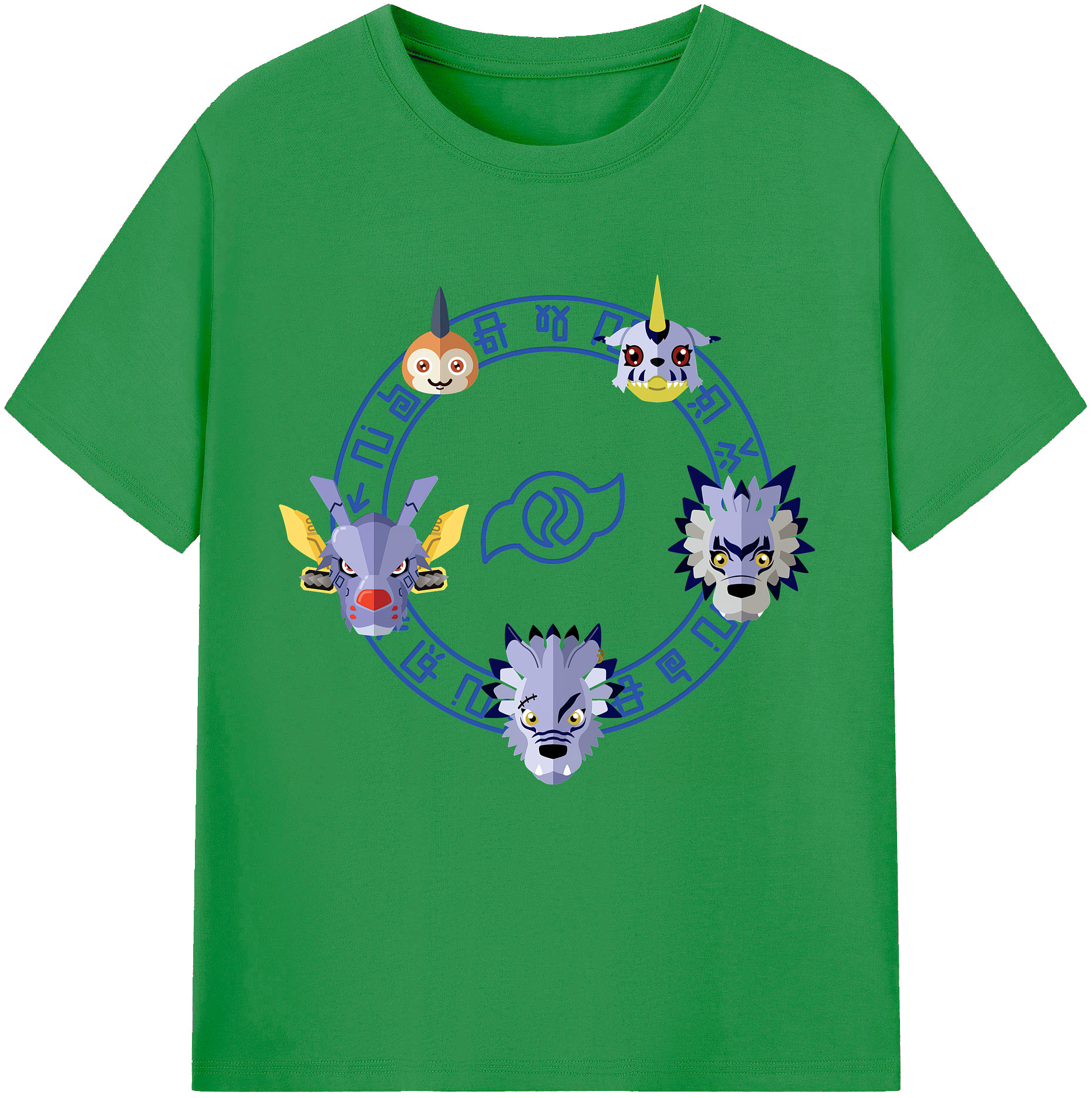 （画像用） Digimon デジタルモンスター/デジモン レディースカジュアルプリントTシャツ（綿100％）