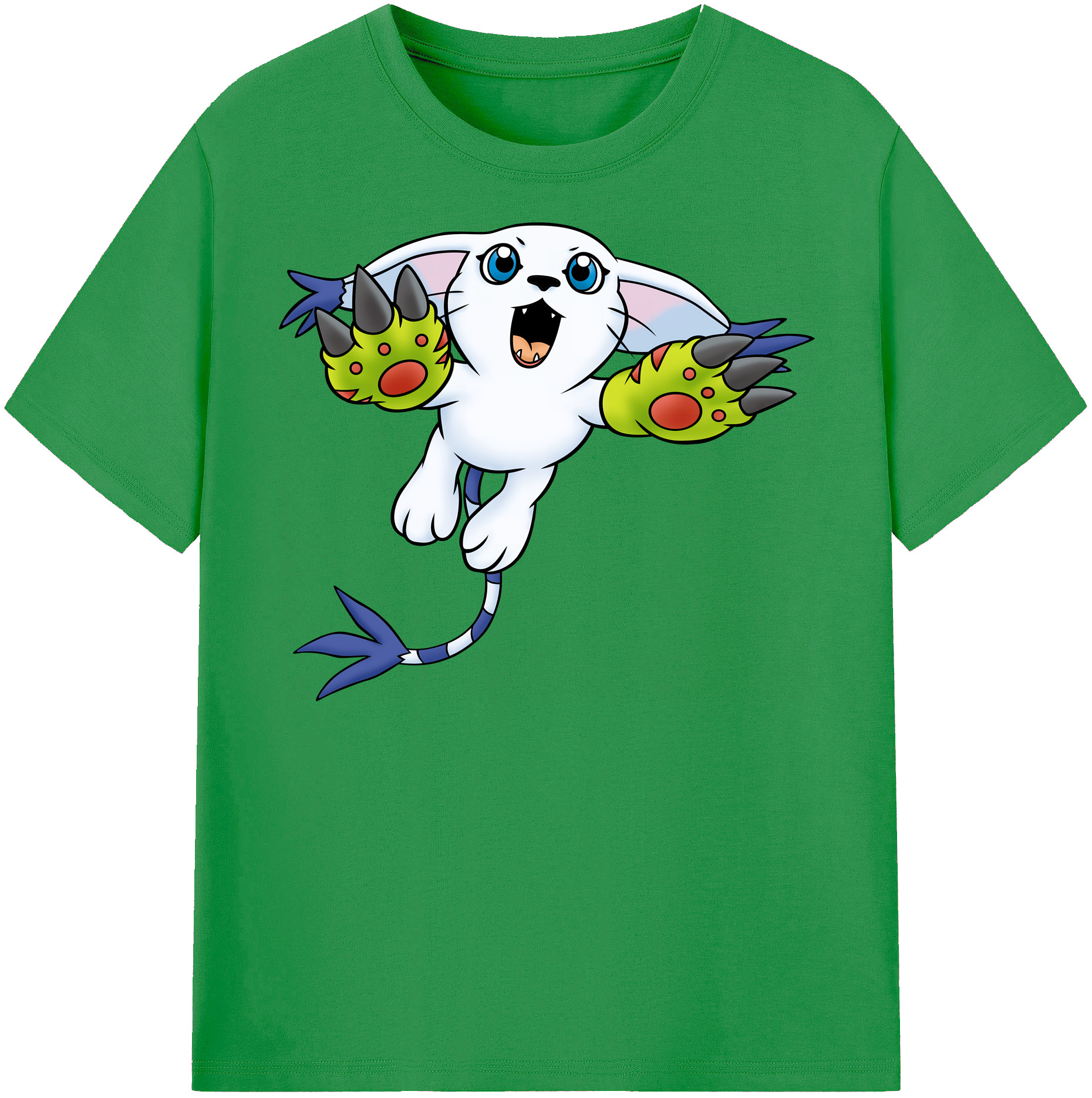 （画像用） Digimon デジタルモンスター/デジモン レディースカジュアルプリントTシャツ（綿100％）