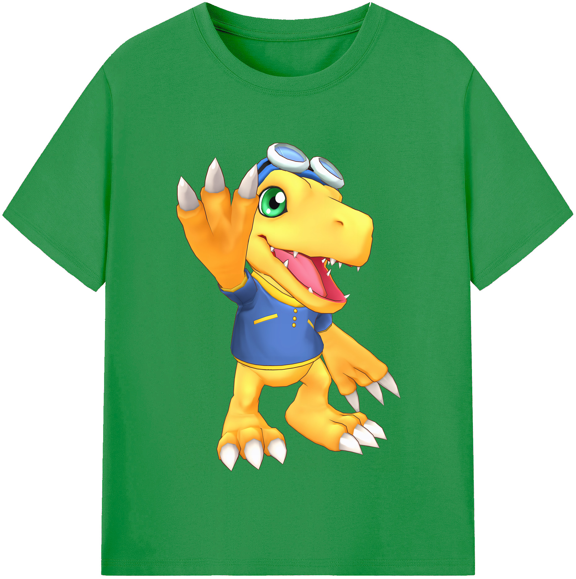 （画像用） Digimon デジタルモンスター/デジモン レディースカジュアルプリントTシャツ（綿100％）