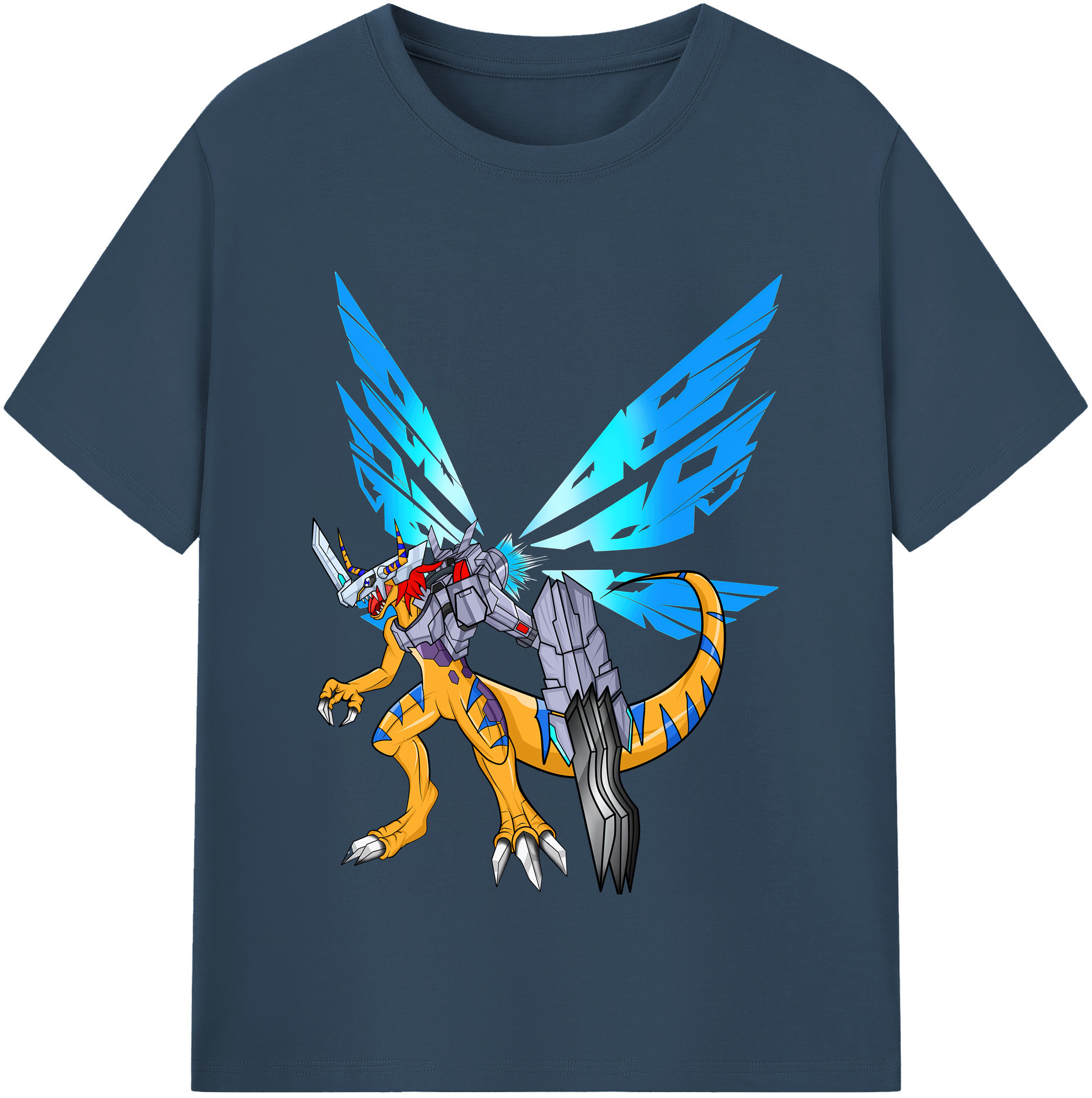 （画像用） Digimon デジタルモンスター/デジモン レディースカジュアルプリントTシャツ（綿100％）
