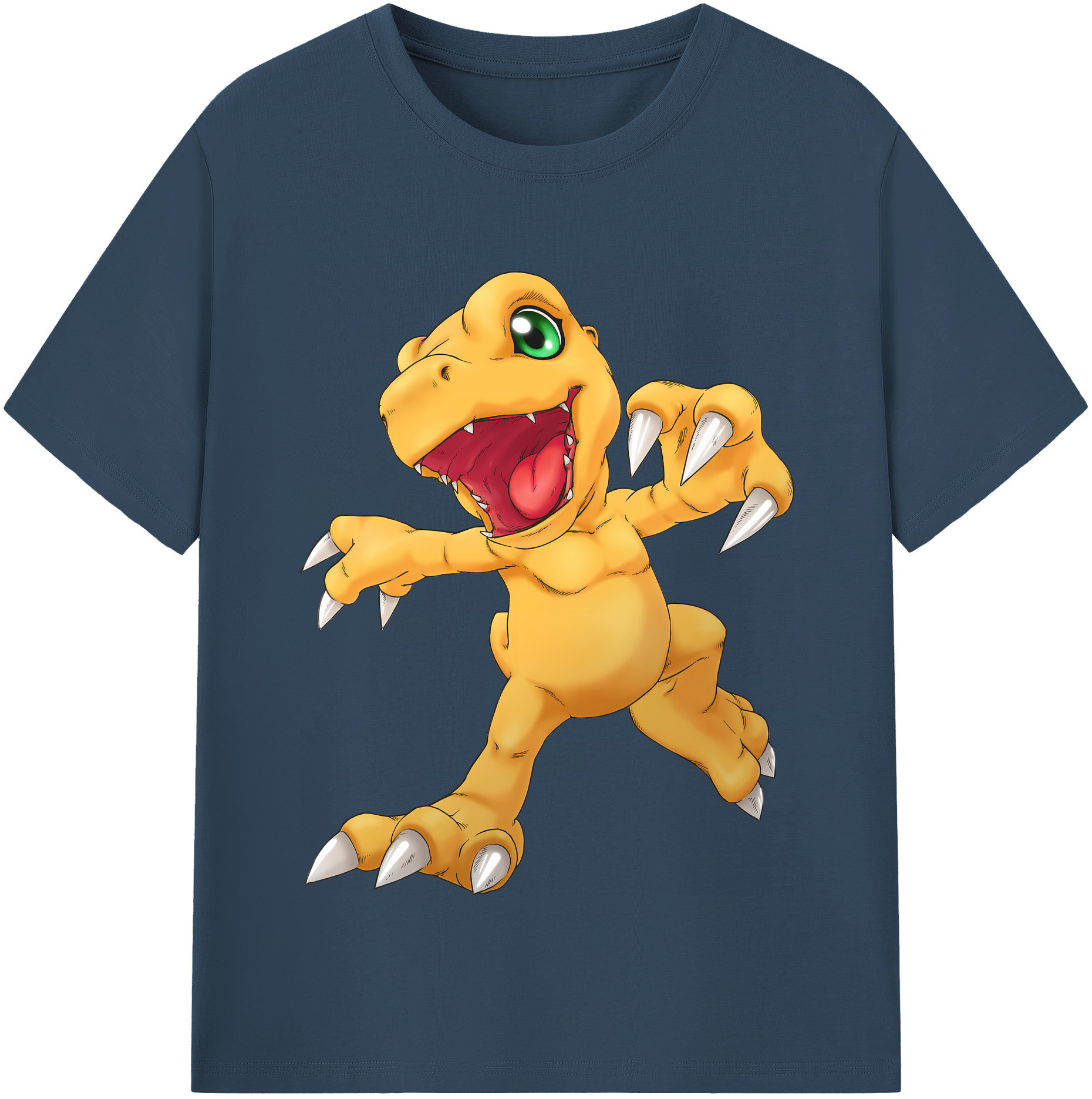 （画像用） Digimon デジタルモンスター/デジモン レディースカジュアルプリントTシャツ（綿100％）
