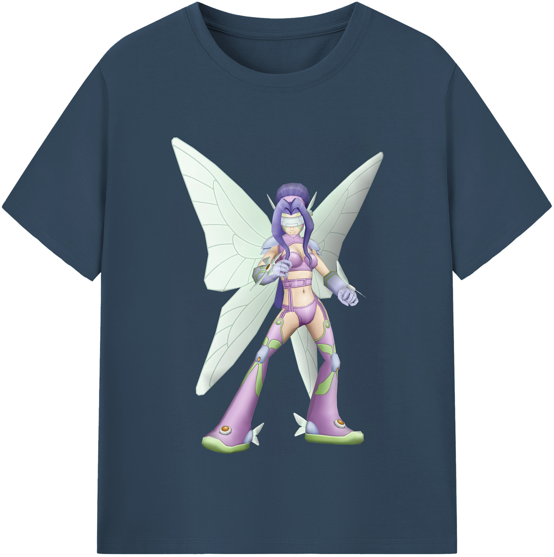 （画像用） Digimon デジタルモンスター/デジモン レディースカジュアルプリントTシャツ（綿100％）