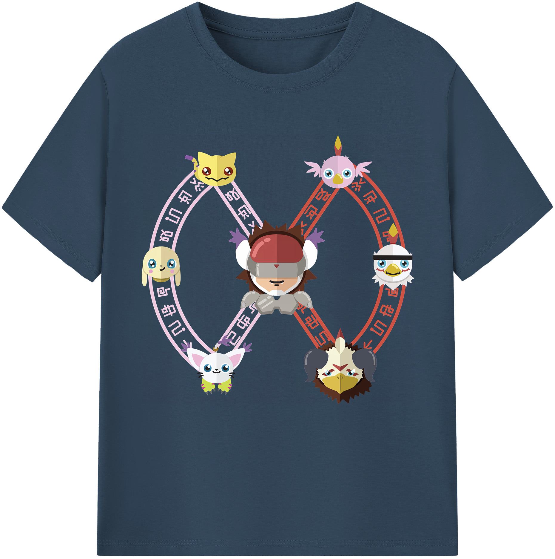 （画像用） Digimon デジタルモンスター/デジモン レディースカジュアルプリントTシャツ（綿100％）