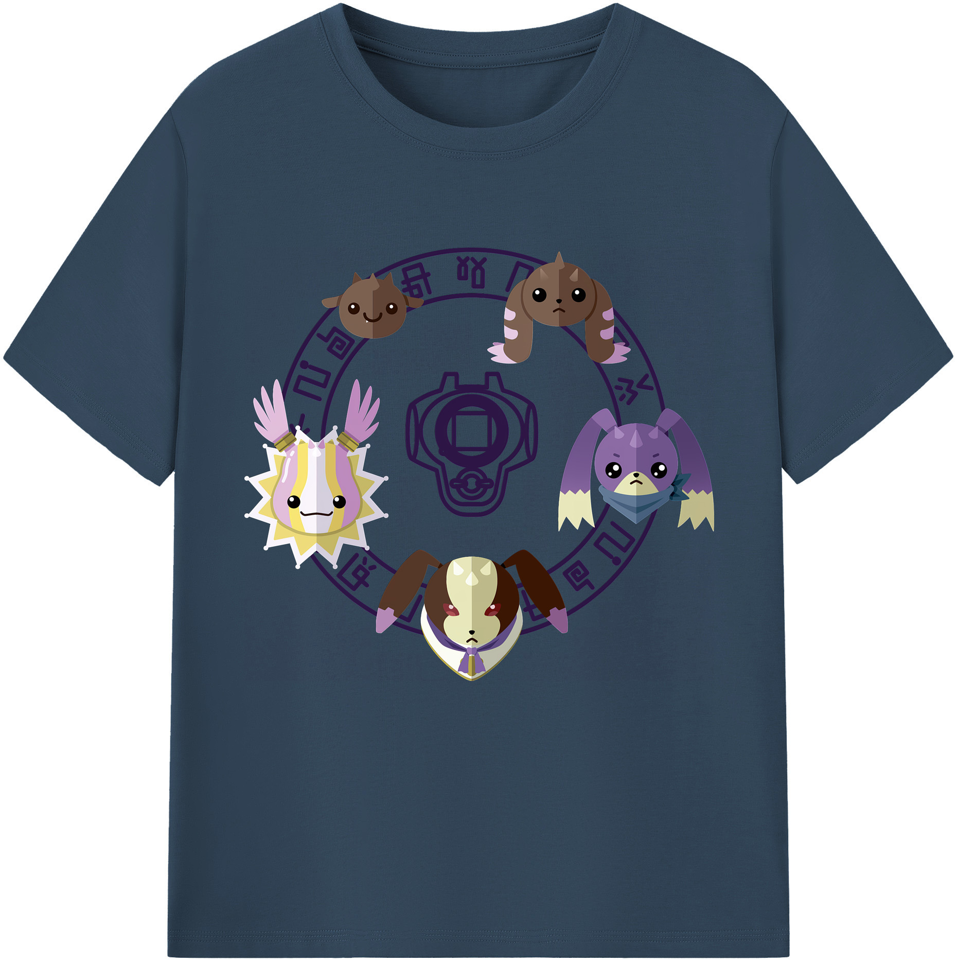 （画像用） Digimon デジタルモンスター/デジモン レディースカジュアルプリントTシャツ（綿100％）