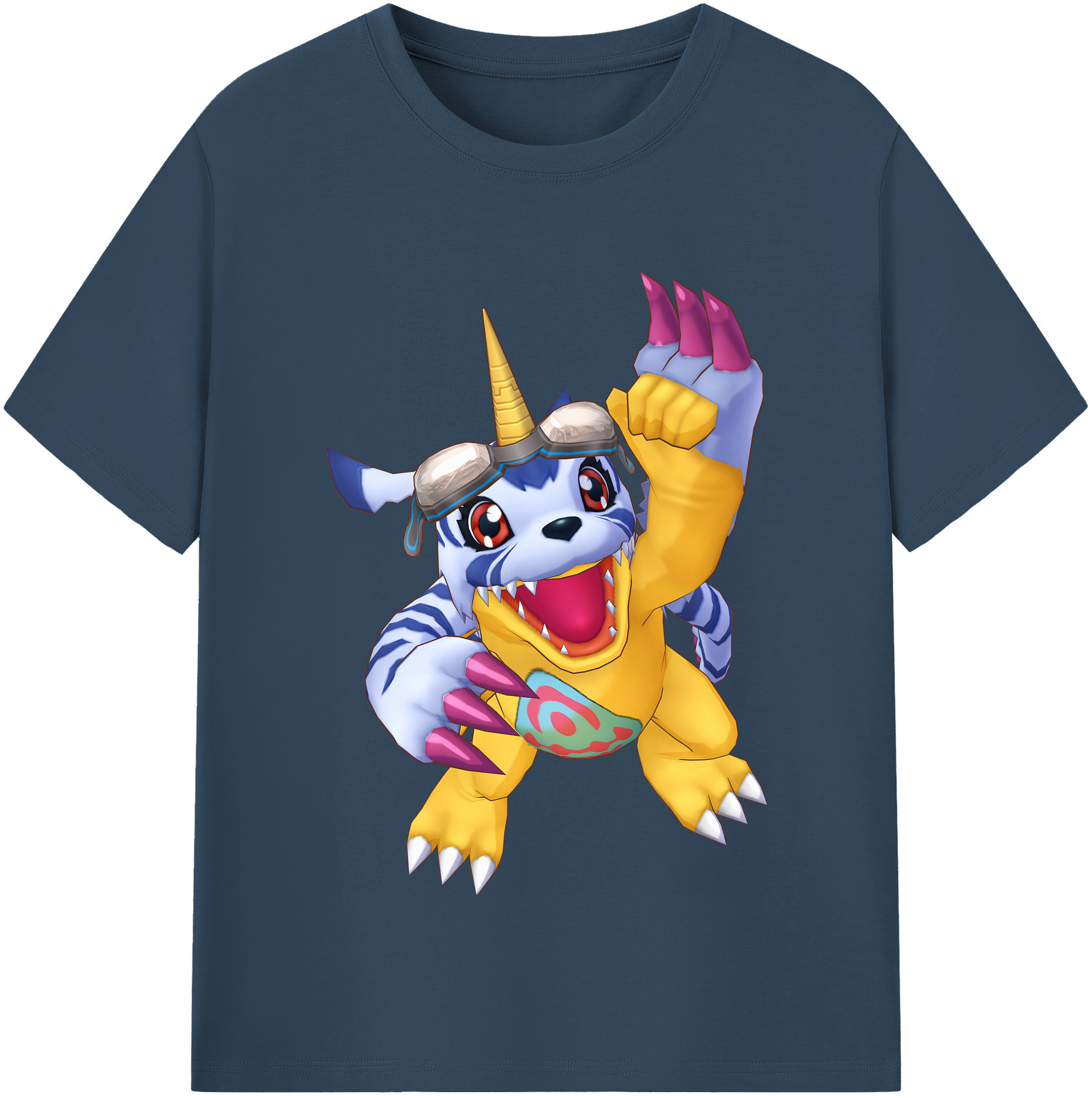 （画像用） Digimon デジタルモンスター/デジモン レディースカジュアルプリントTシャツ（綿100％）