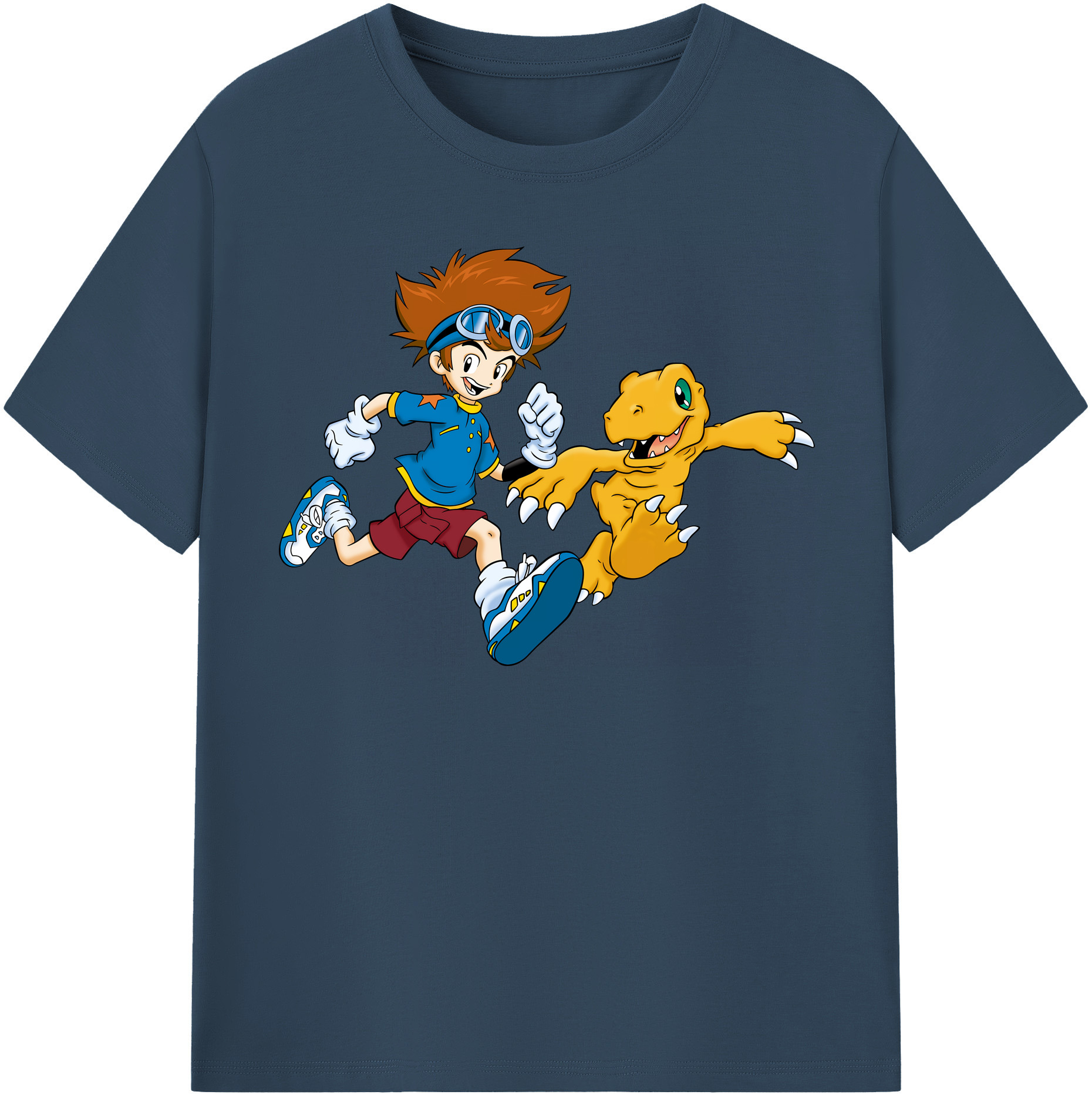 （画像用） Digimon デジタルモンスター/デジモン レディースカジュアルプリントTシャツ（綿100％）