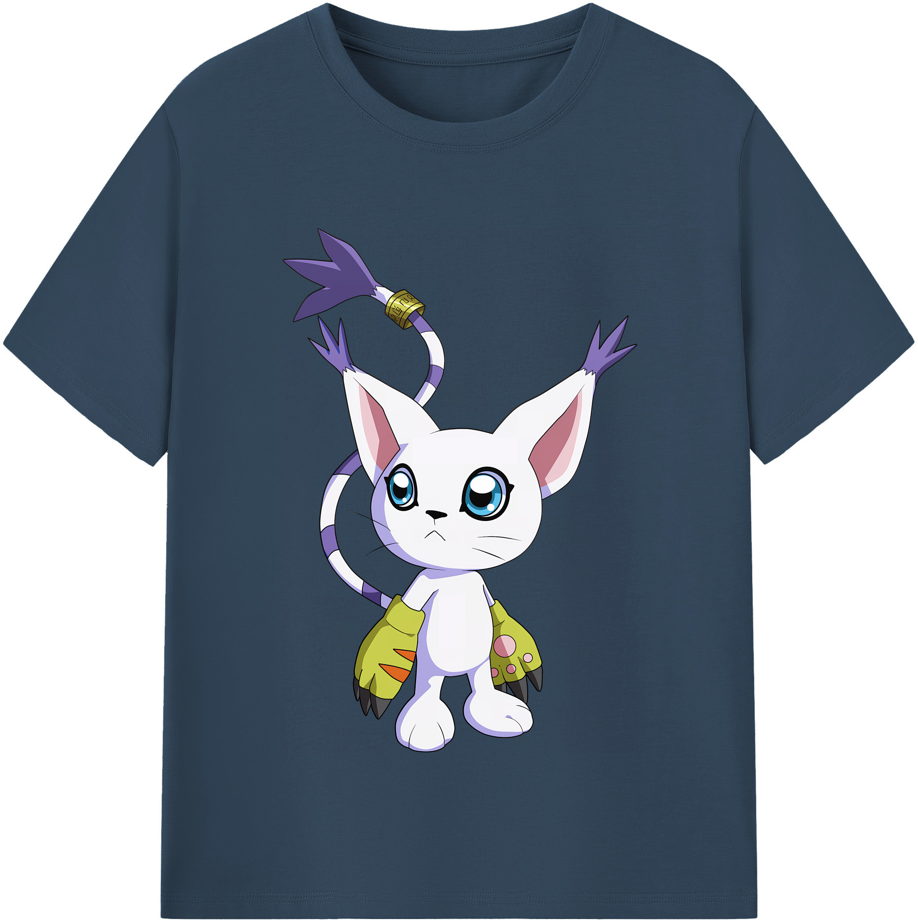 （画像用） Digimon デジタルモンスター/デジモン レディースカジュアルプリントTシャツ（綿100％）