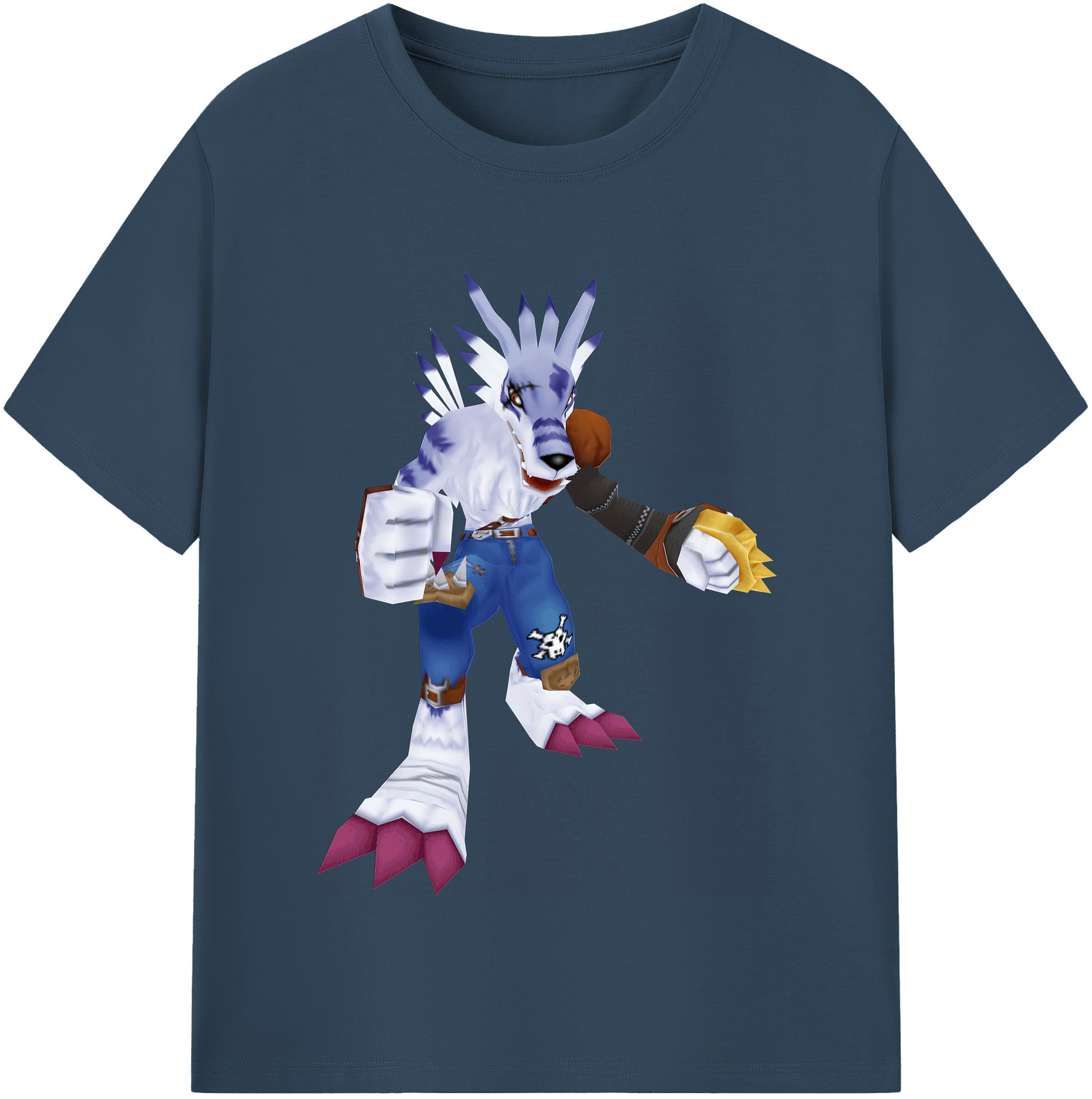 （画像用） Digimon デジタルモンスター/デジモン レディースカジュアルプリントTシャツ（綿100％）