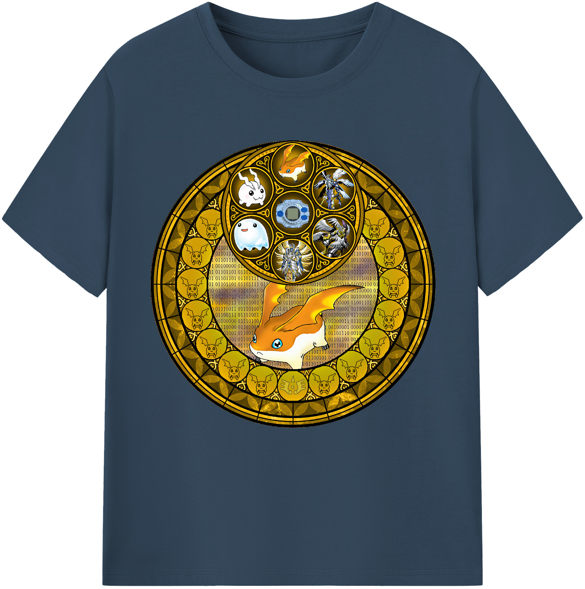 （画像用） Digimon デジタルモンスター/デジモン レディースカジュアルプリントTシャツ（綿100％）