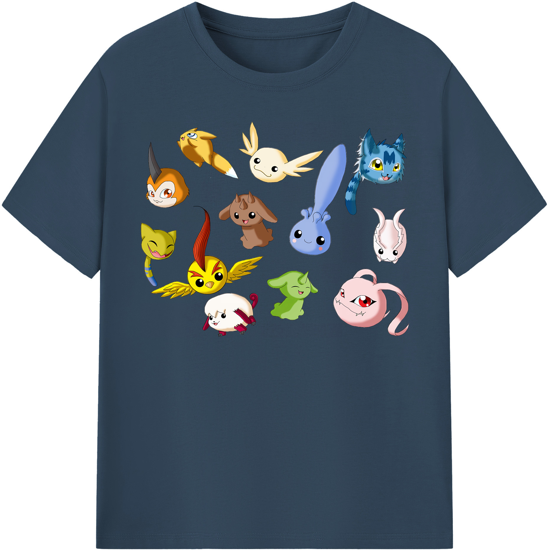 （画像用） Digimon デジタルモンスター/デジモン レディースカジュアルプリントTシャツ（綿100％）