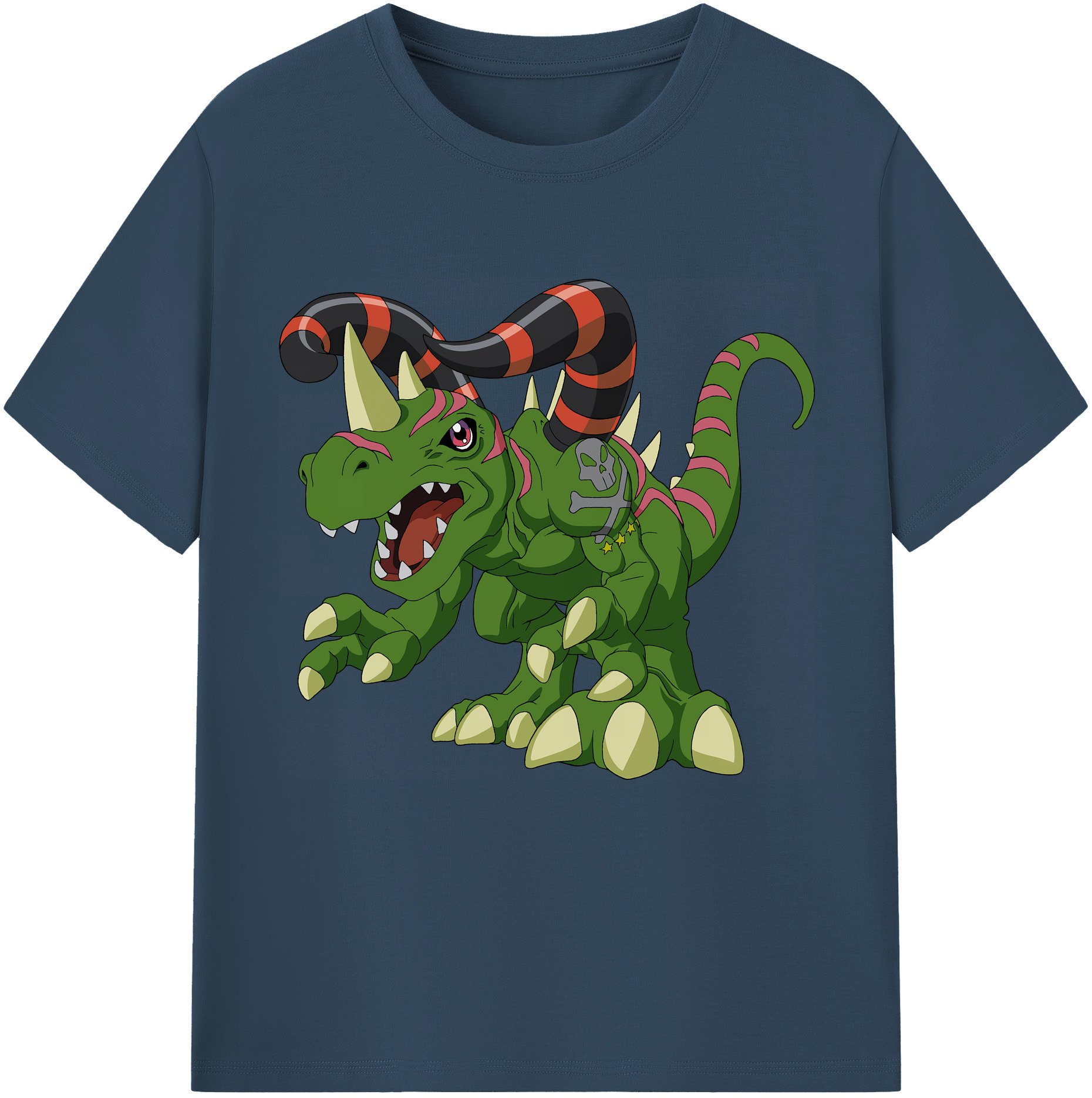（画像用） Digimon デジタルモンスター/デジモン レディースカジュアルプリントTシャツ（綿100％）