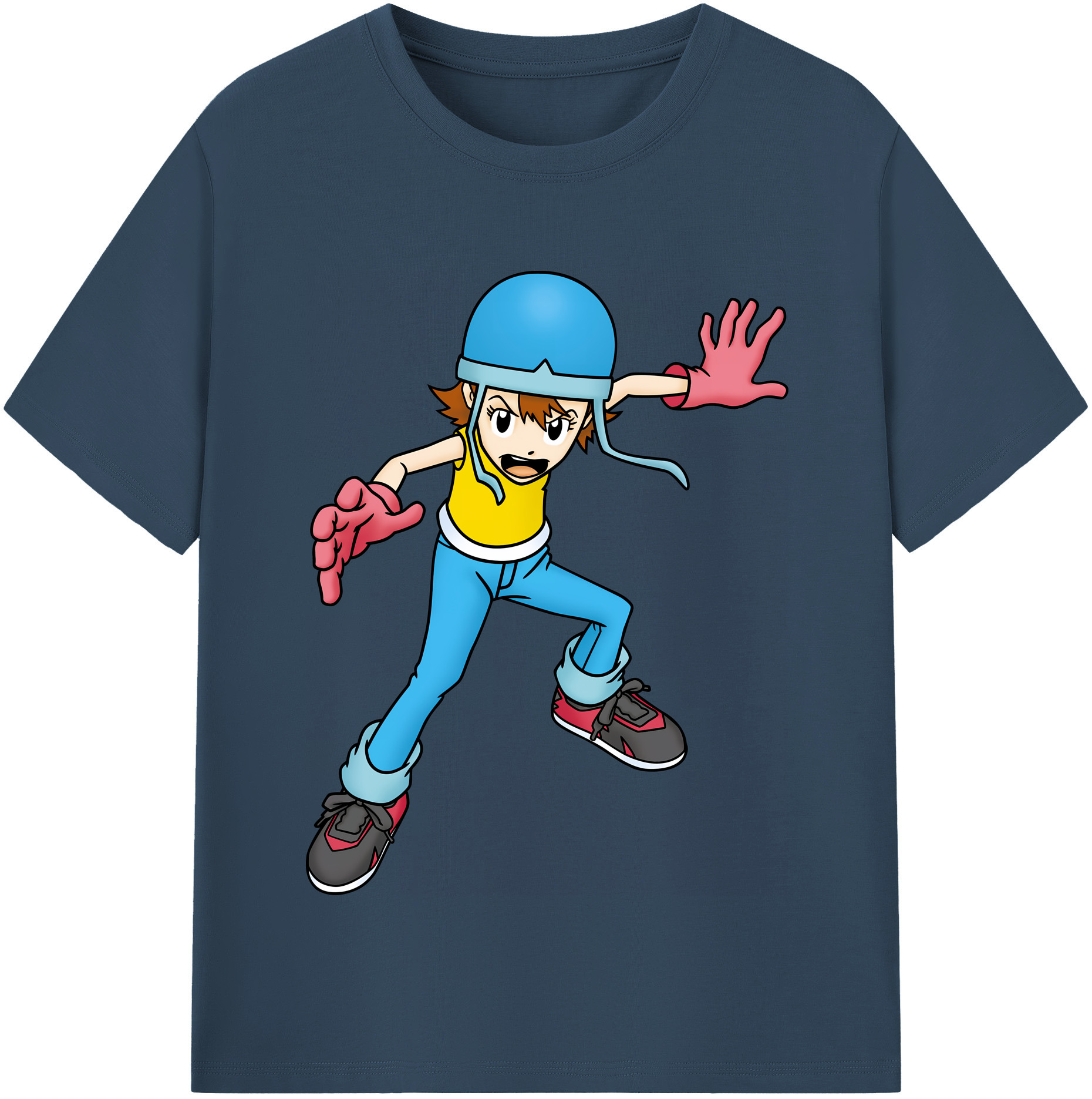 （画像用） Digimon デジタルモンスター/デジモン レディースカジュアルプリントTシャツ（綿100％）