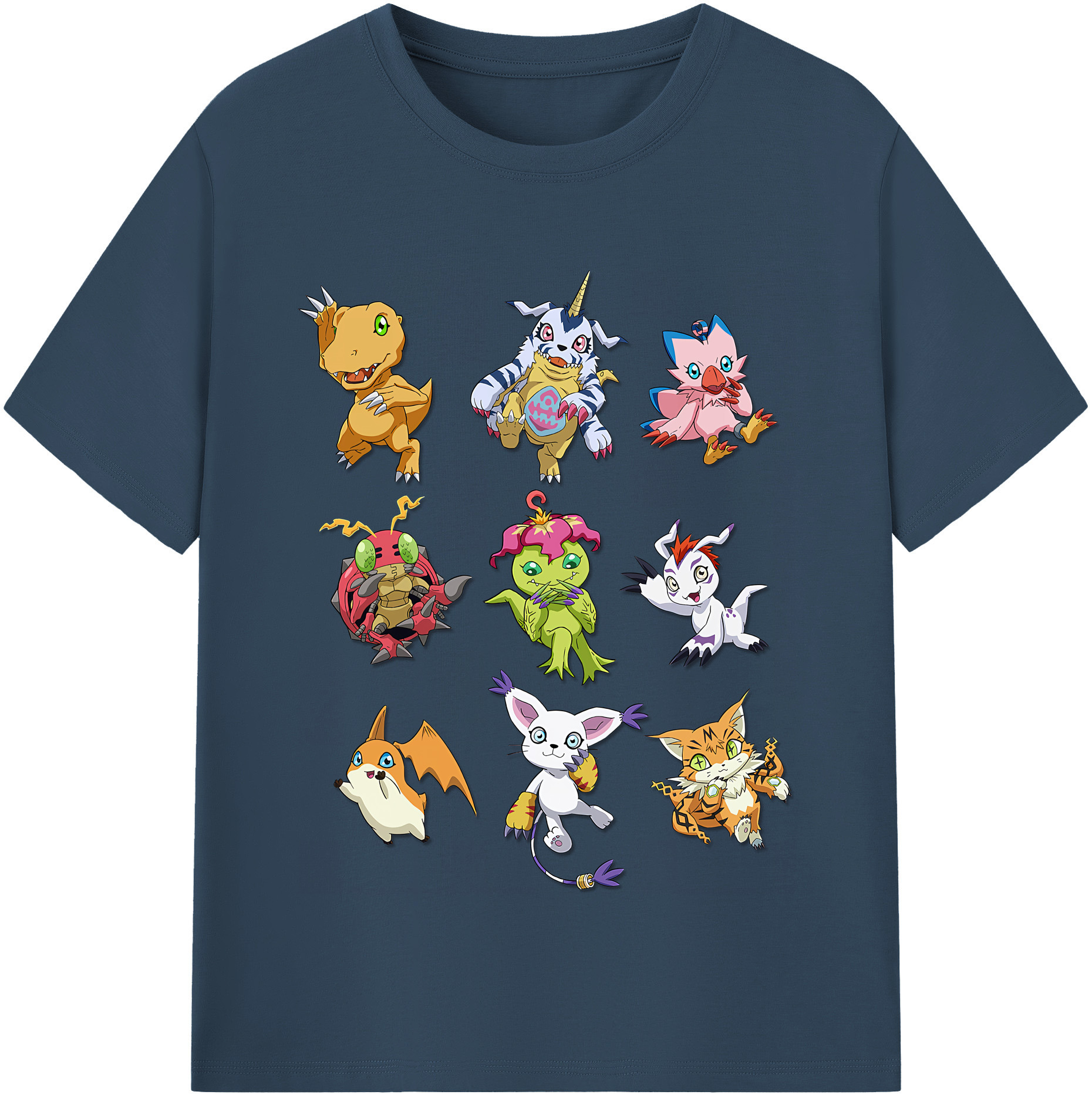（画像用） Digimon デジタルモンスター/デジモン レディースカジュアルプリントTシャツ（綿100％）