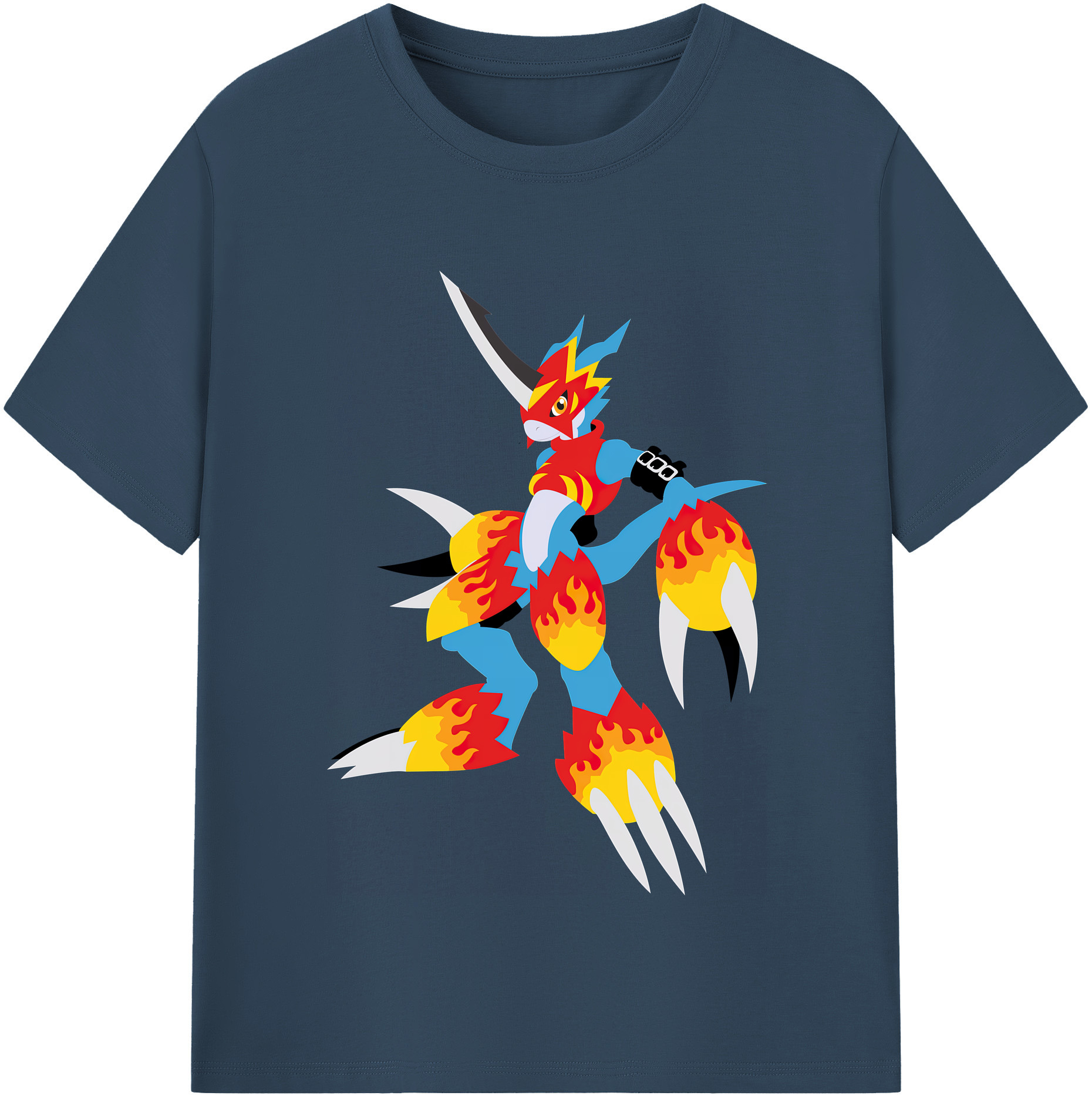 （画像用） Digimon デジタルモンスター/デジモン レディースカジュアルプリントTシャツ（綿100％）