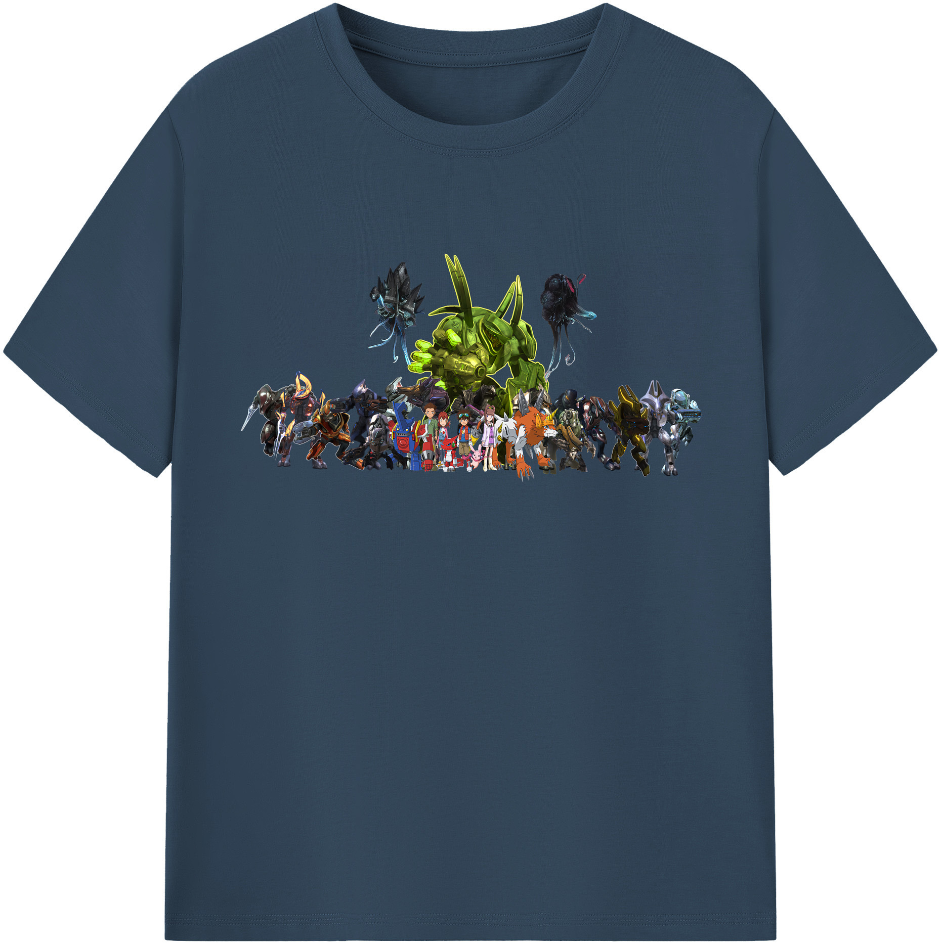 （画像用） Digimon デジタルモンスター/デジモン レディースカジュアルプリントTシャツ（綿100％）