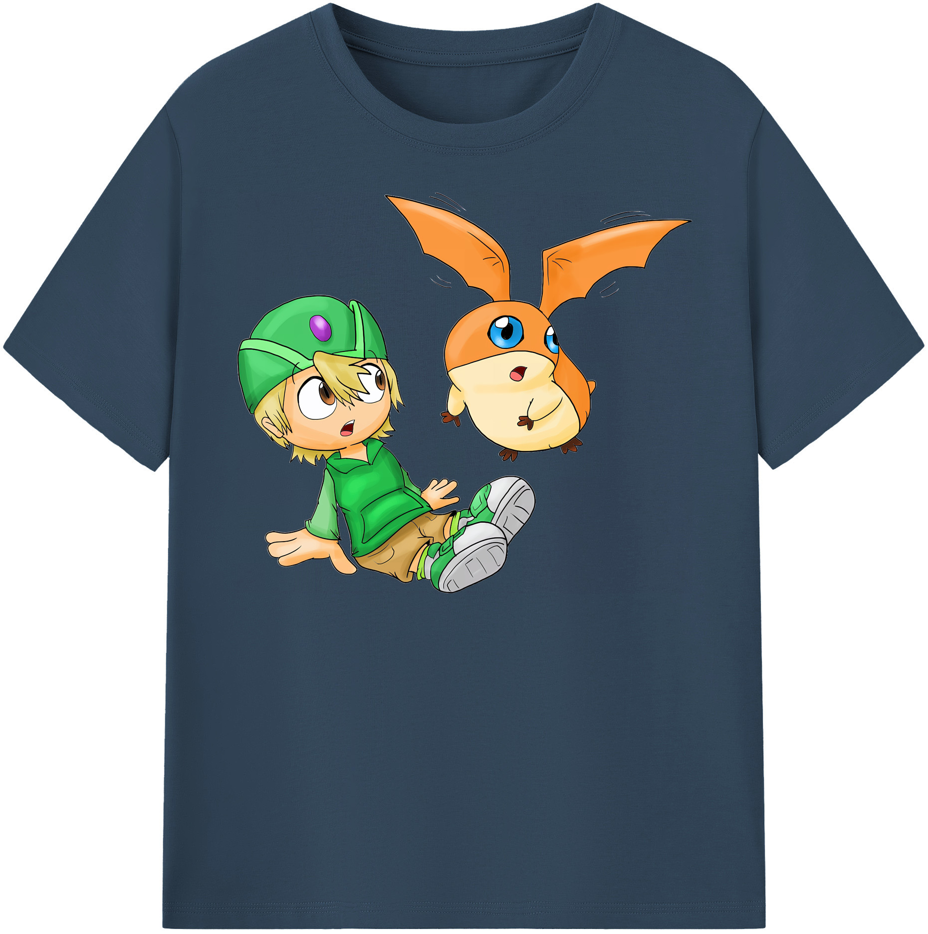 （画像用） Digimon デジタルモンスター/デジモン レディースカジュアルプリントTシャツ（綿100％）
