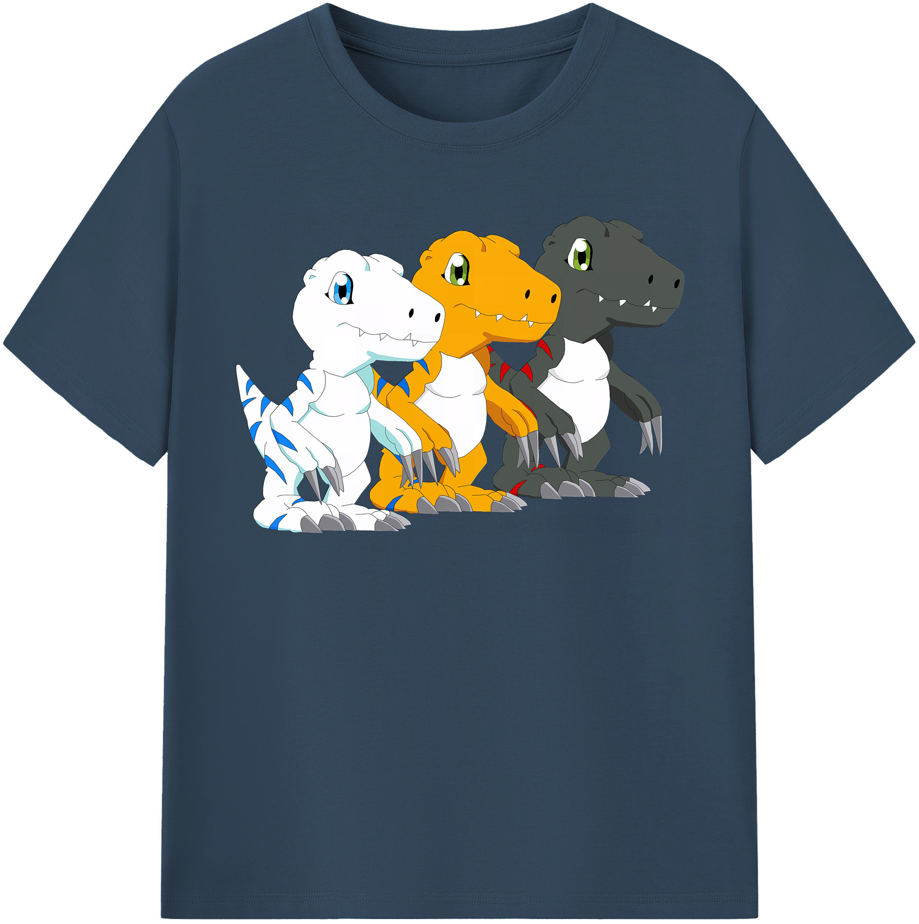 （画像用） Digimon デジタルモンスター/デジモン レディースカジュアルプリントTシャツ（綿100％）