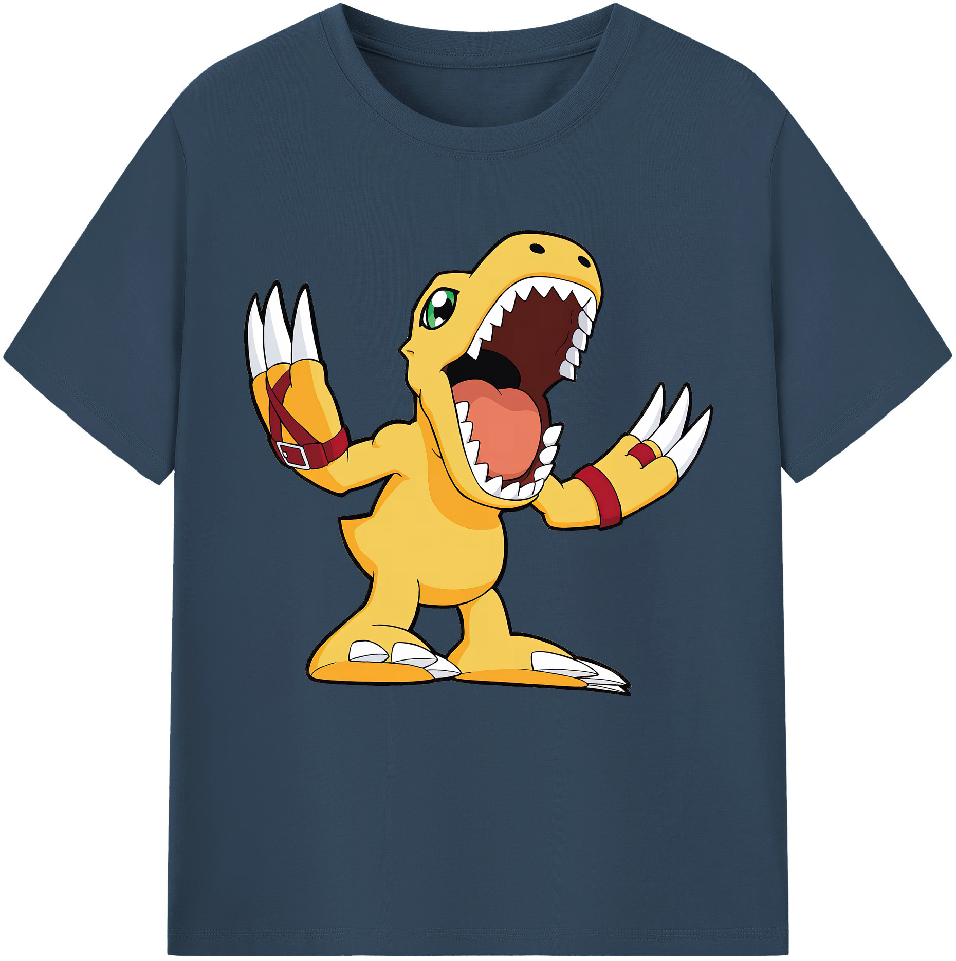 （画像用） Digimon デジタルモンスター/デジモン レディースカジュアルプリントTシャツ（綿100％）