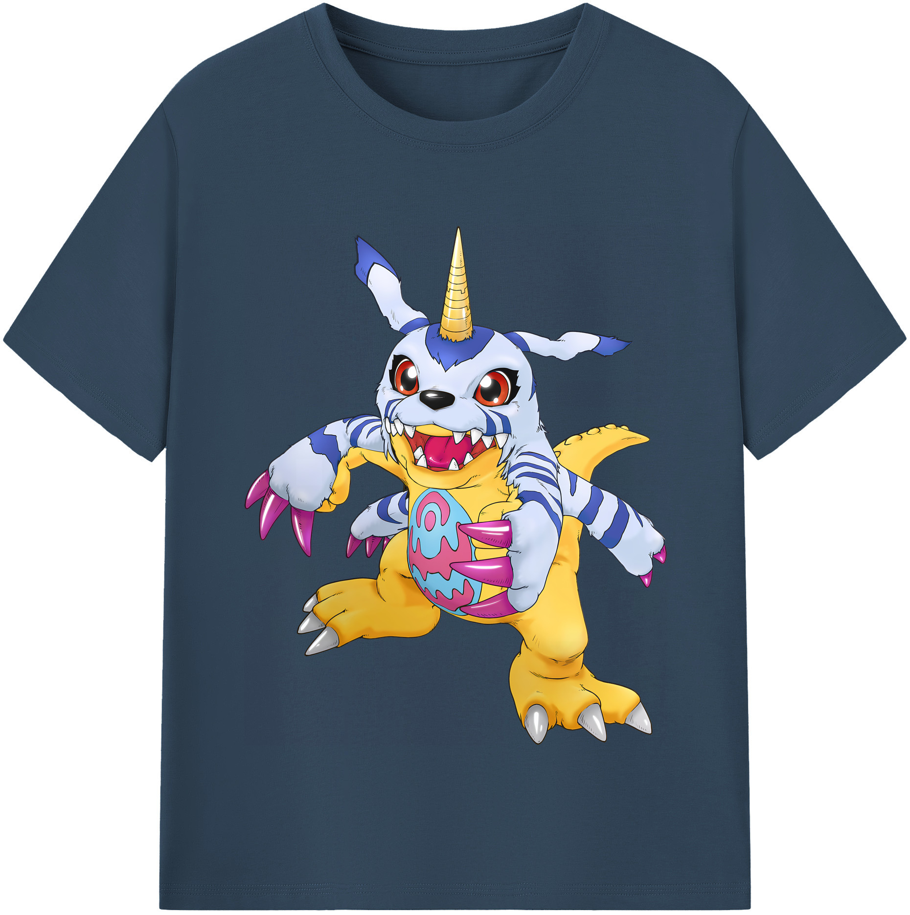 （画像用） Digimon デジタルモンスター/デジモン レディースカジュアルプリントTシャツ（綿100％）