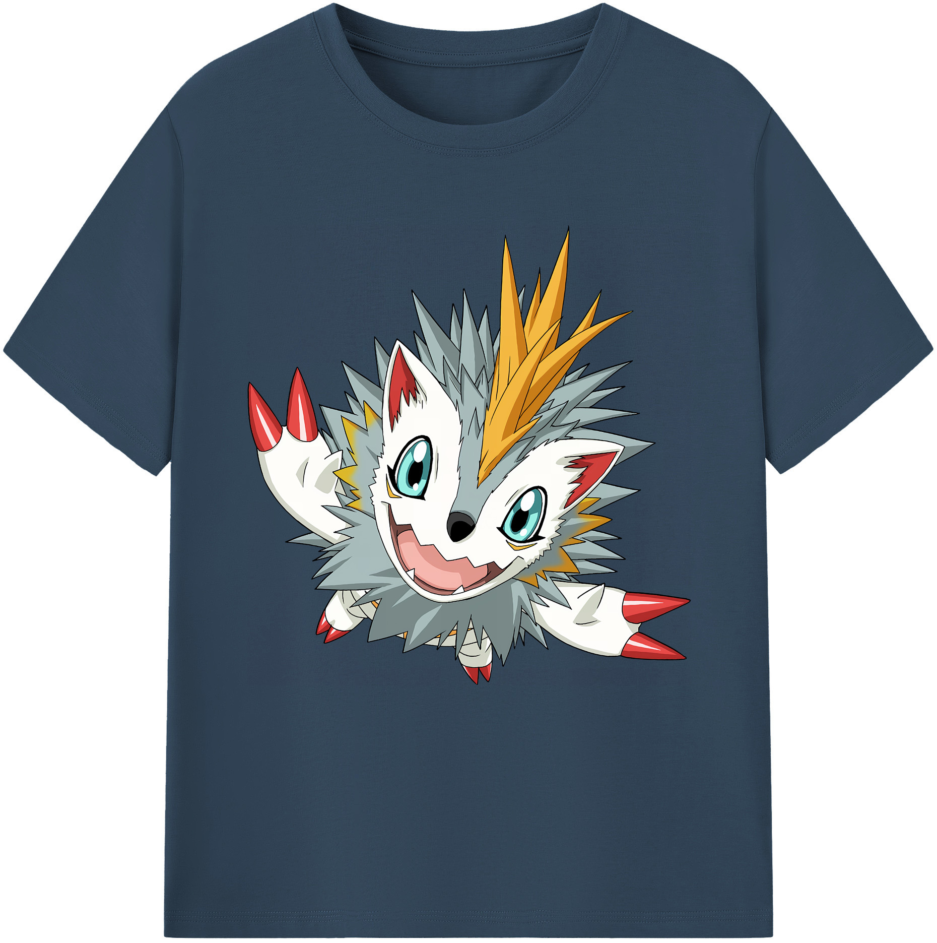 （画像用） Digimon デジタルモンスター/デジモン レディースカジュアルプリントTシャツ（綿100％）