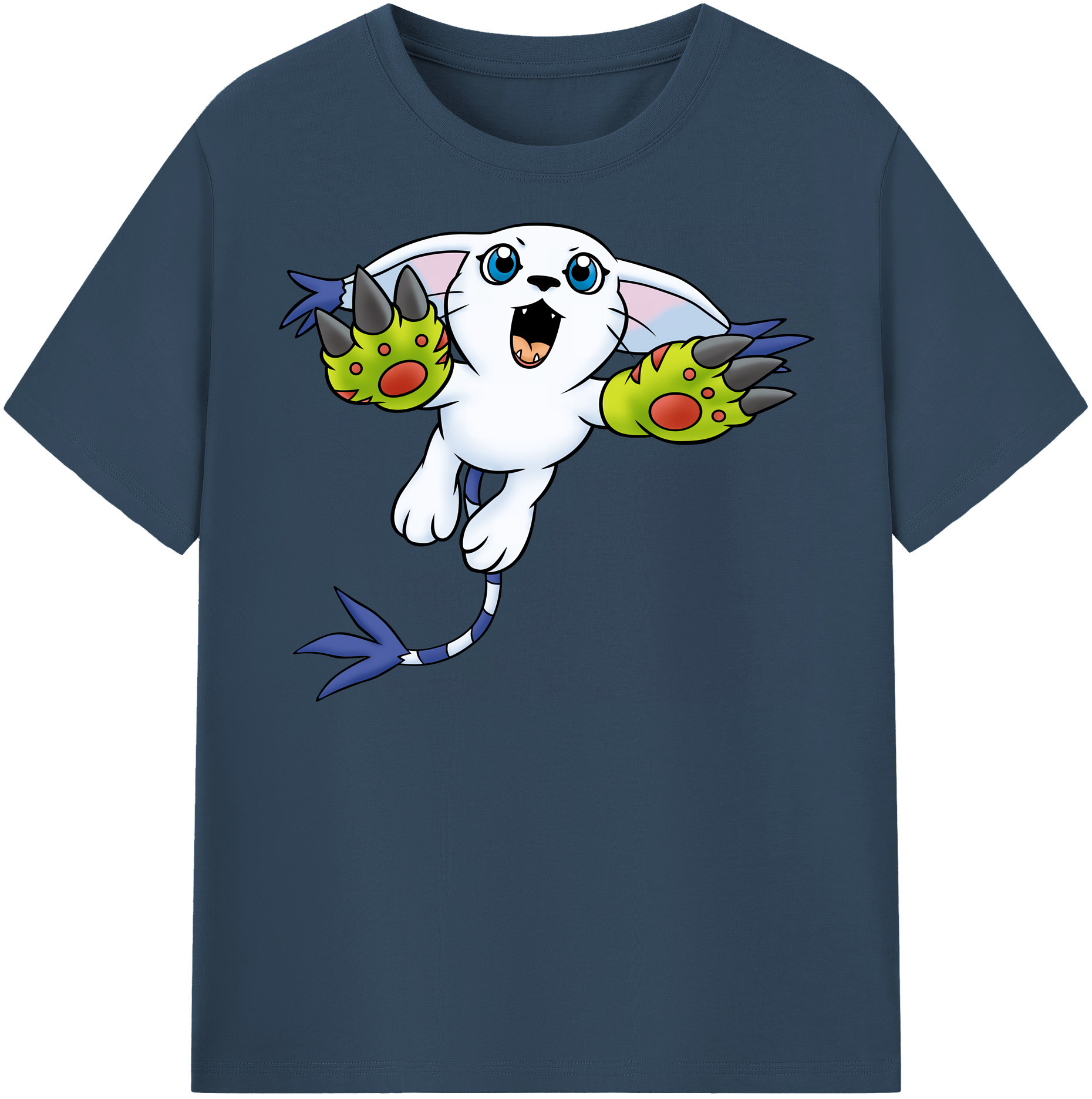 （画像用） Digimon デジタルモンスター/デジモン レディースカジュアルプリントTシャツ（綿100％）