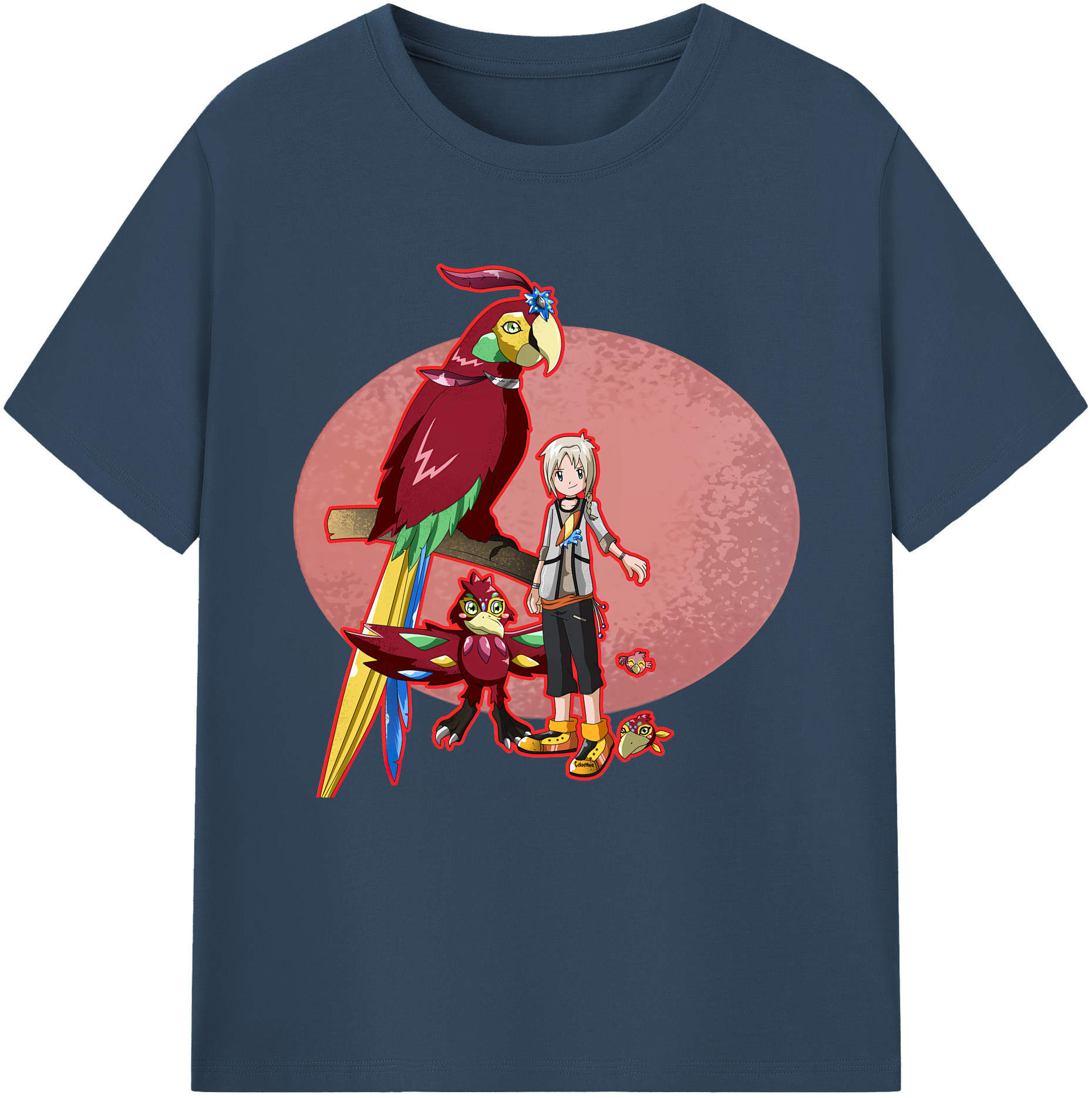 （画像用） Digimon デジタルモンスター/デジモン レディースカジュアルプリントTシャツ（綿100％）